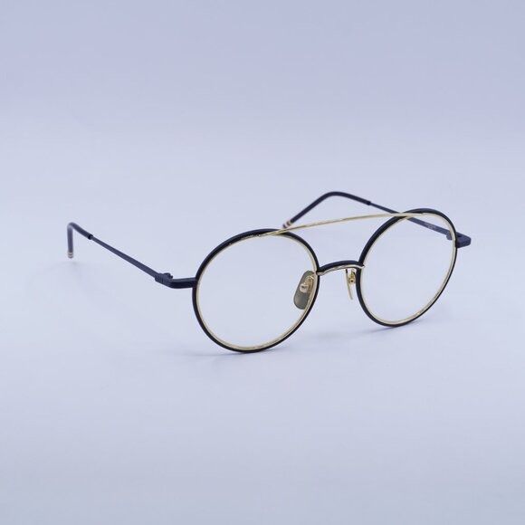 Thom Browne Thom Browne TB108 CNVYGLD50 Eyeglasses 50mm Size ONE SIZE - 7 Thumbnail