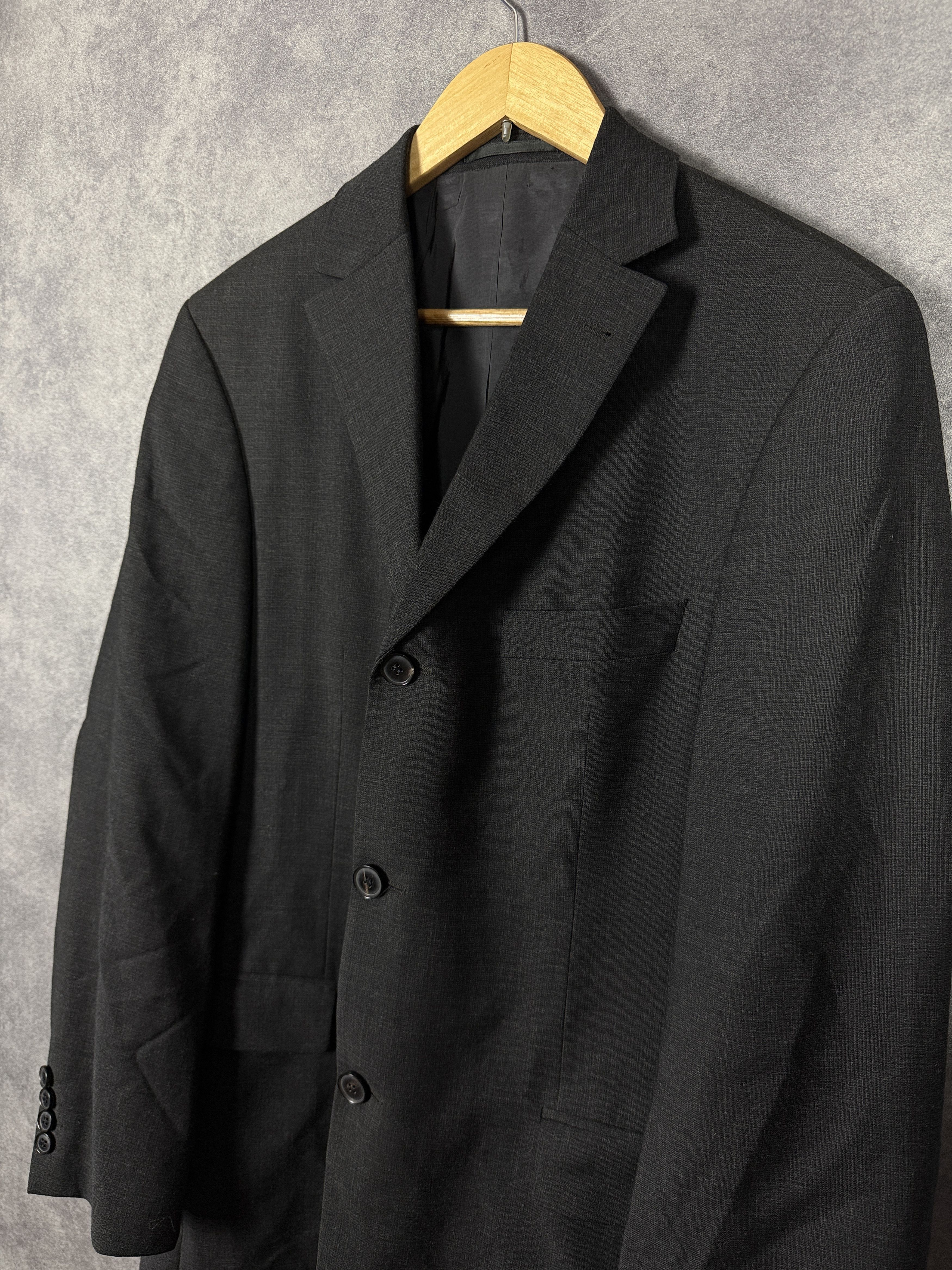 Hugo Boss Black Hugo Boss Virgin Wool blazer wool single-breasted old Size 50R - 2 Thumbnail