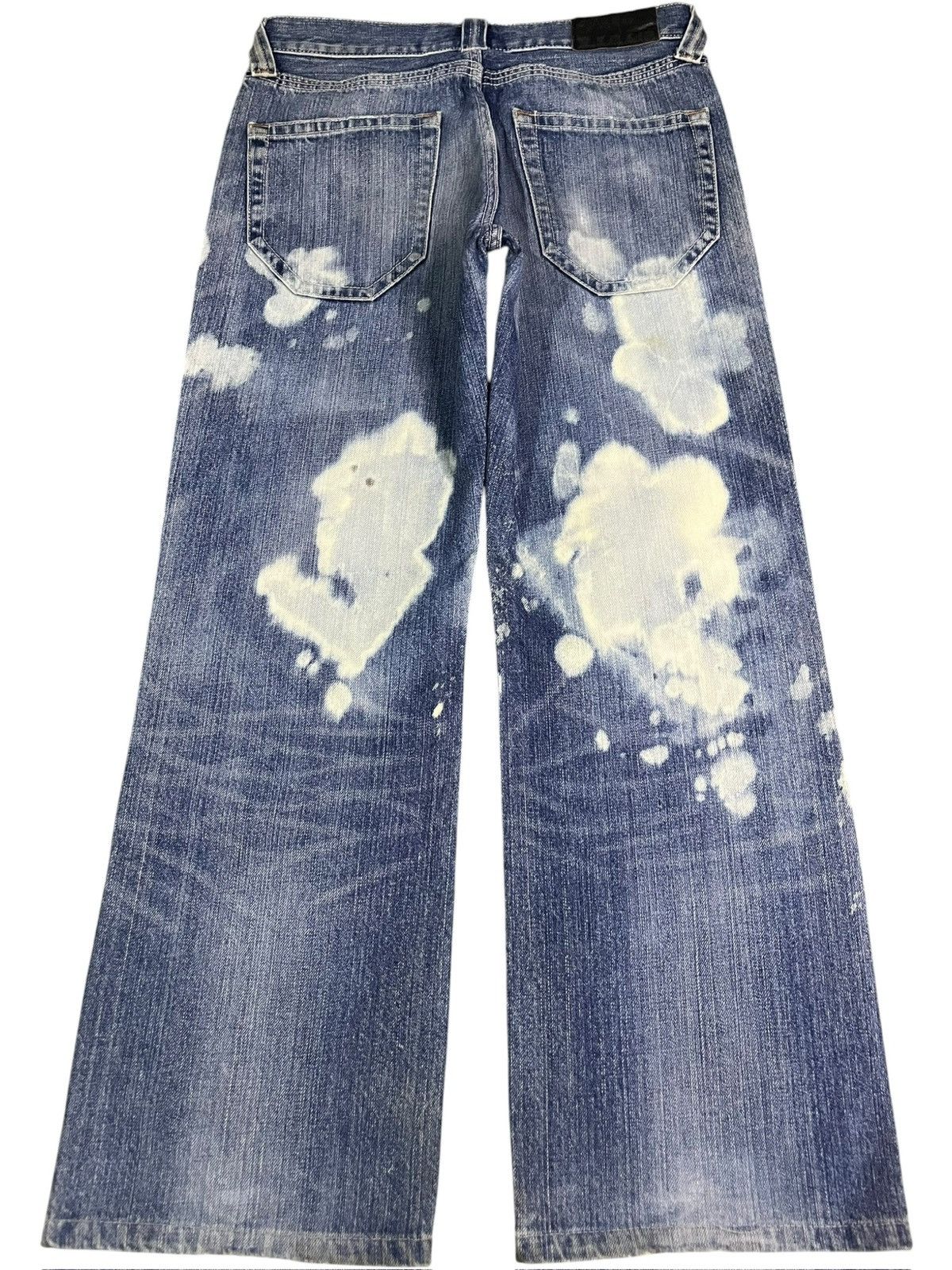 Uniqlo Vintage Uniqlo Bleached Wash Distress Flare Jeans Size US 29 - 2 Thumbnail