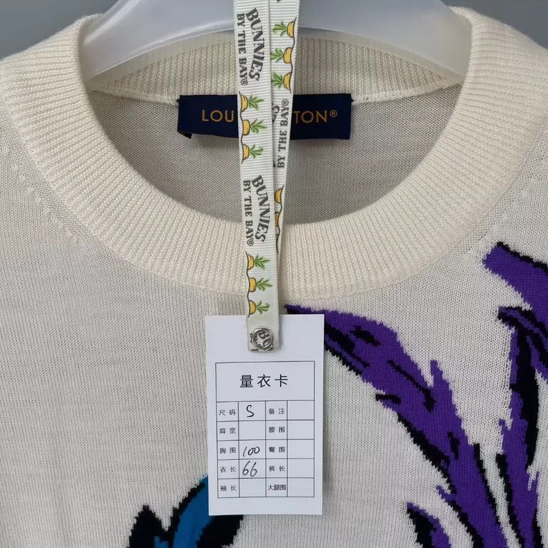 Louis Vuitton louis vuitton White thistle floral sweater 2501-Nextarrow Size US S / EU 44-46 / 1 - 5 Thumbnail