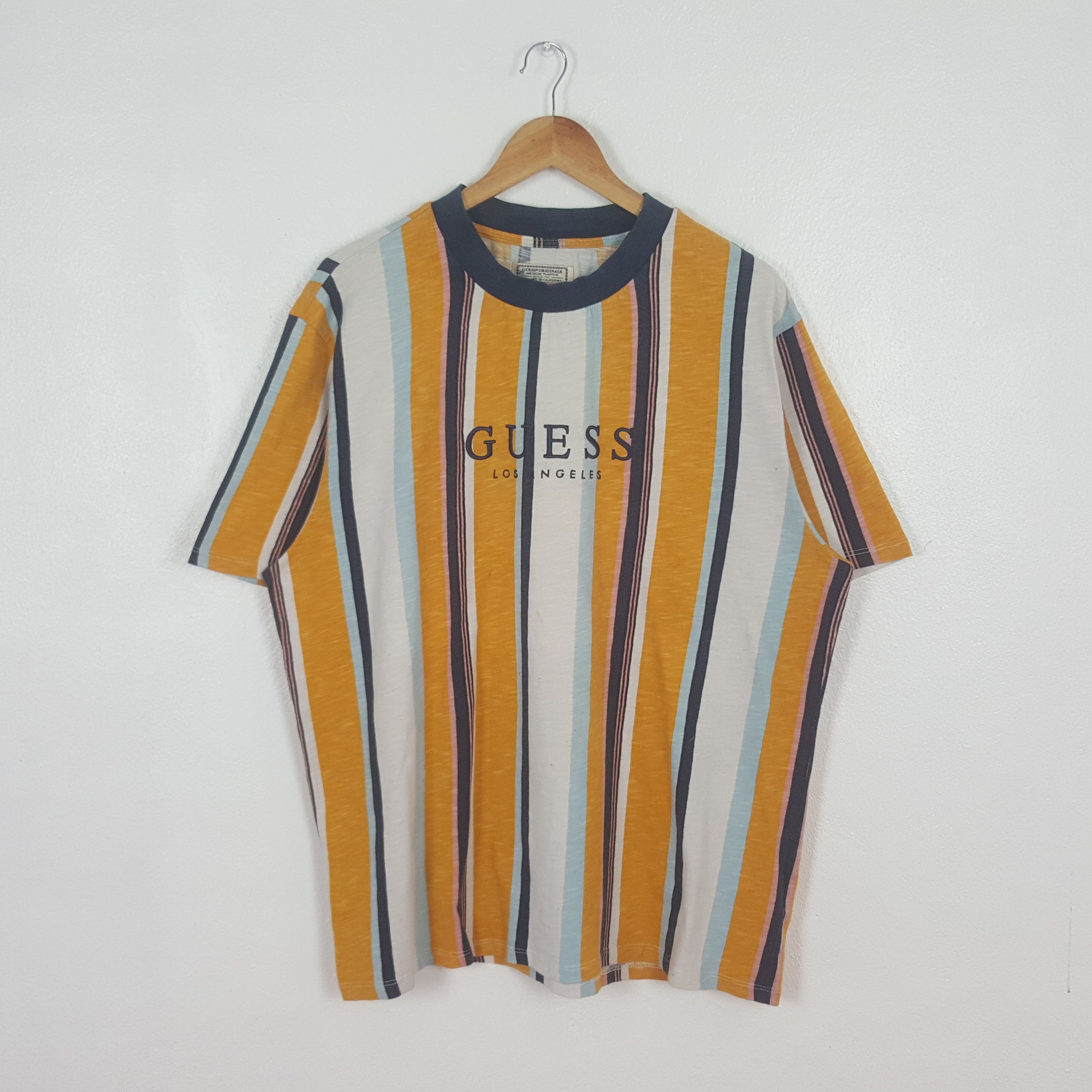 Guess Vintage Guess Los Angeles Stripes Tshirt C312N25 Size US XXL / EU 58 / 5 - 1 Thumbnail