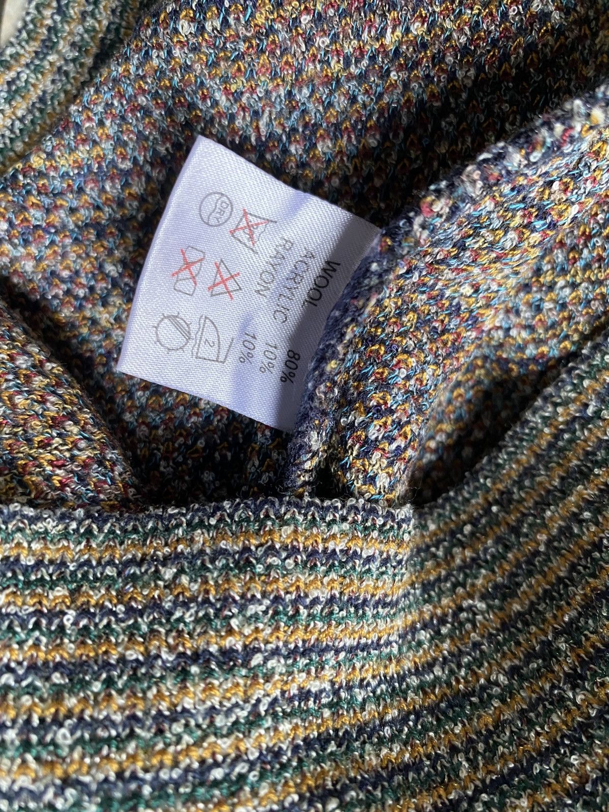 Other Coogi style vintage knit sweater abstract pattern Size US M / EU 48-50 / 2 - 9 Thumbnail