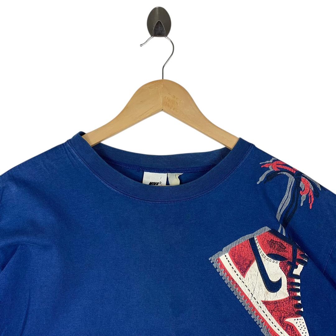 Nike Vintage 90s Nike Air Jordan 1 Embroidered Tee Size US L / EU 52-54 / 3 - 2 Thumbnail