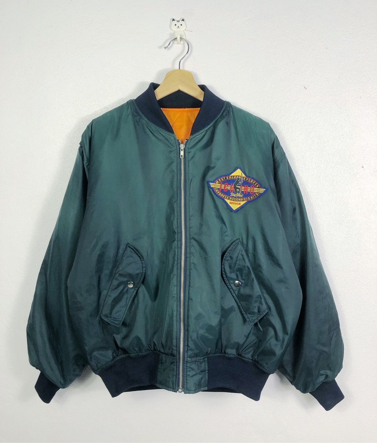 MLB Rare MLB Seattle Mariners Ichiro Suzuki Bomber Jacket Size US XL / EU 56 / 4 - 1 Thumbnail
