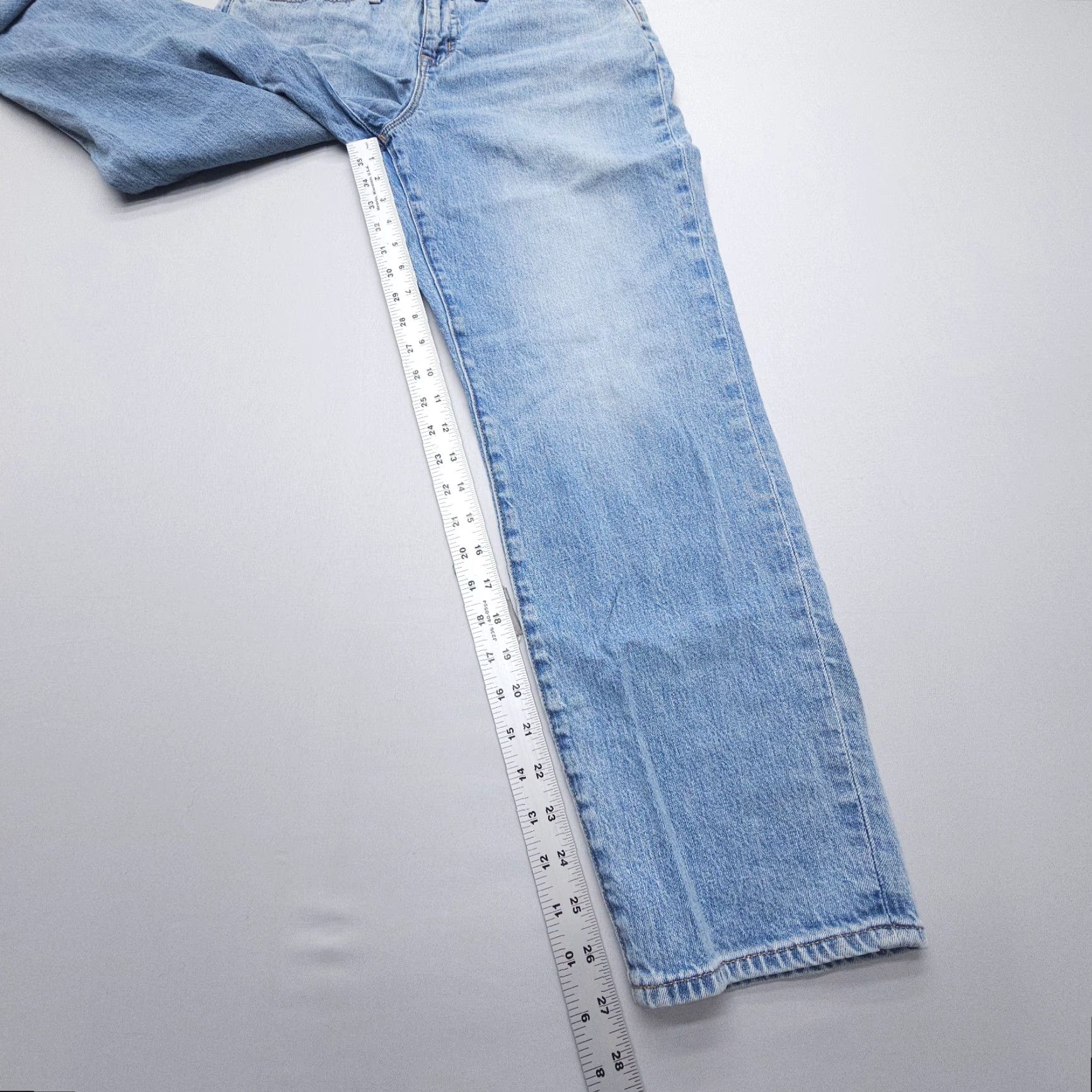 J.Crew VINTAGE J. Crew Relaxed Boyfriend Jeans Size 26 Blue Denim Light Distressed City Womens Jeans 1990s 2000s Size 26" / US 2 / IT 38 - 5 Thumbnail