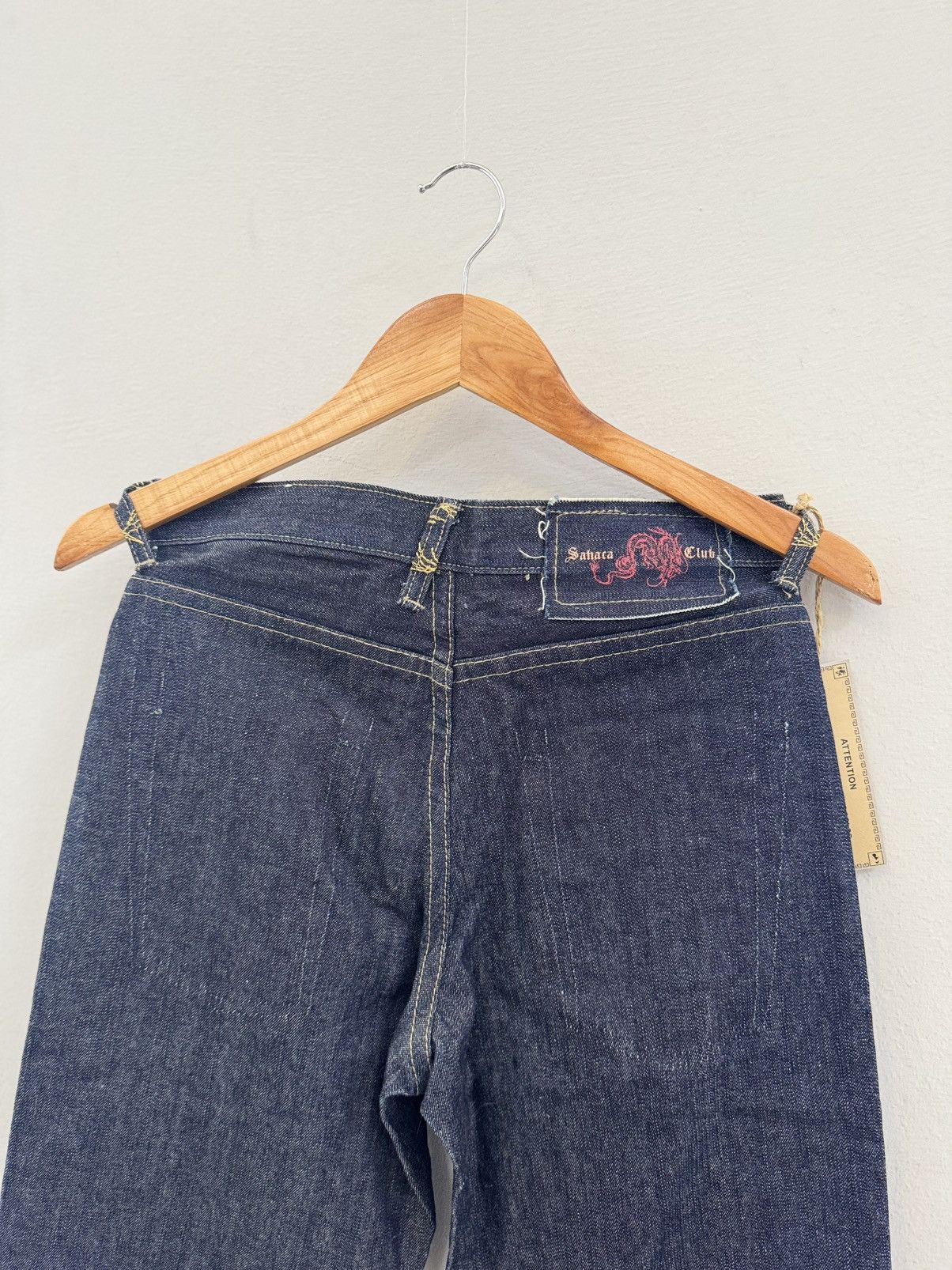 If Six Was Nine × Japanese Brand vintage patchwork japan jeans distressed low rise flared 90s Size 27" / US 4 / IT 40 - 8 Thumbnail
