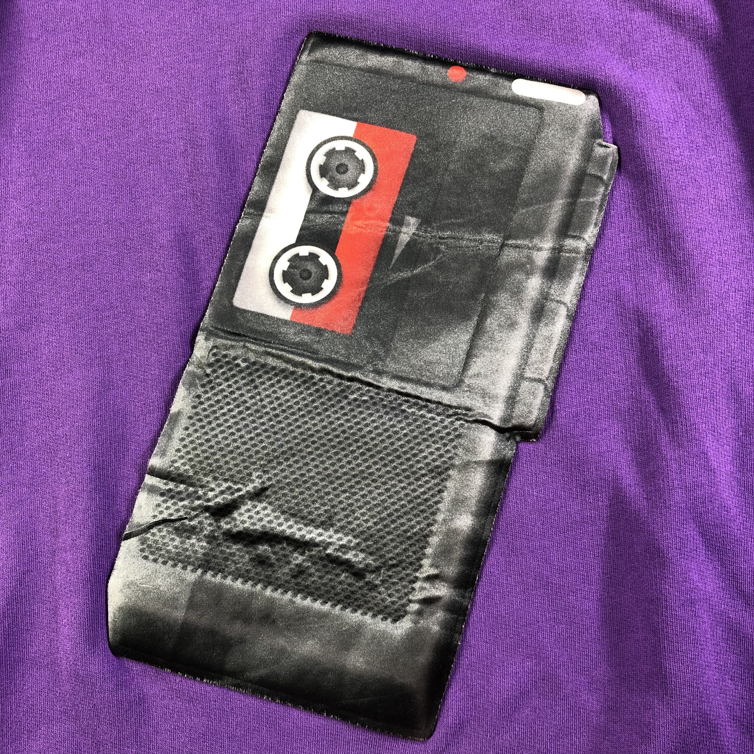 Acne Studios Acne Studios Purple Tape Recorder Flames Sweatshirt Size US L / EU 52-54 / 3 - 3 Thumbnail