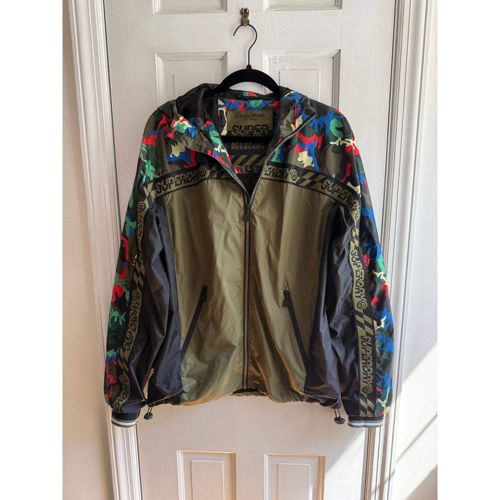 Superdry Superdry Hawk Colour Block Cagoule Jacket M50015ST - Large Size US L / EU 52-54 / 3 - 1 Thumbnail