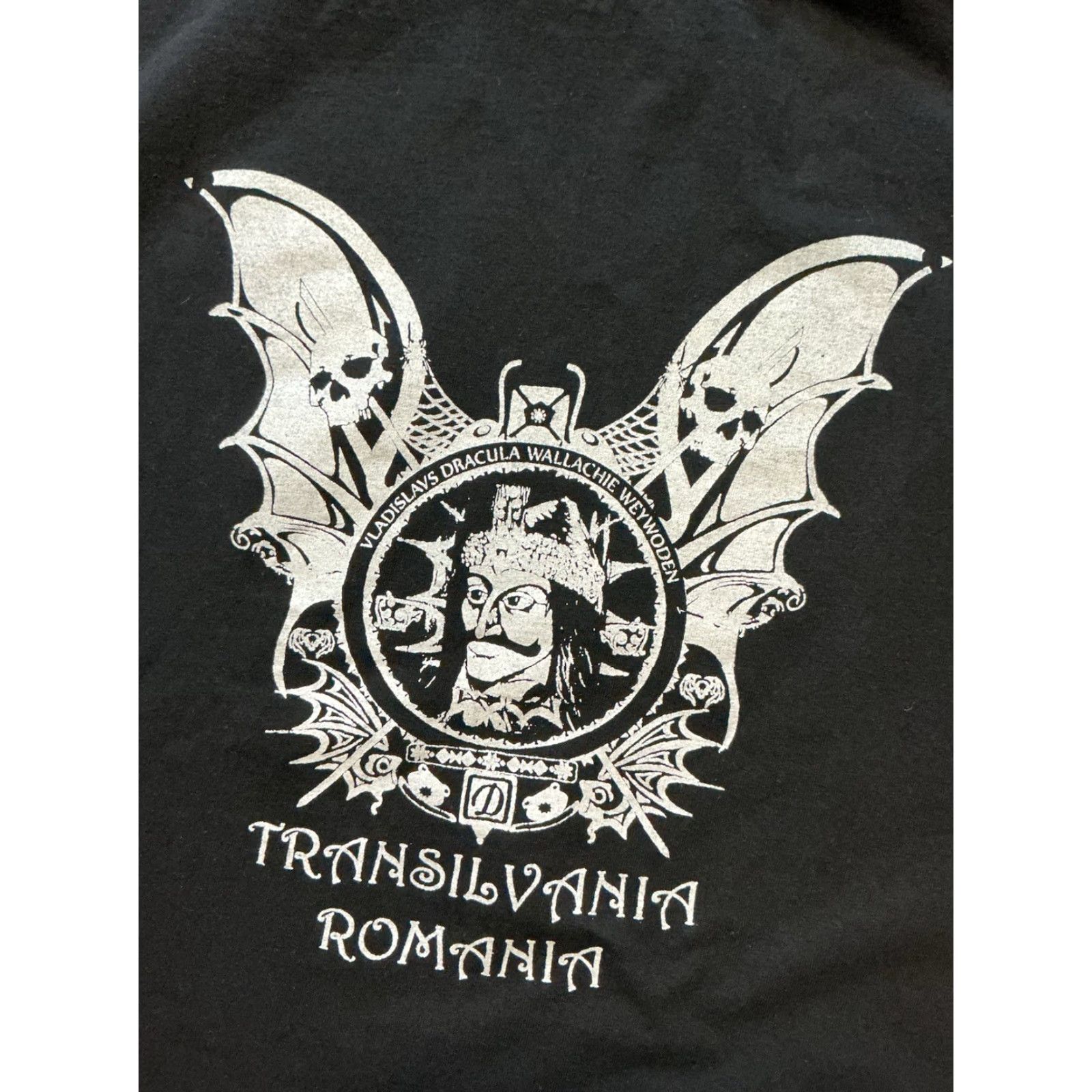 Vintage VINTAGE Dracula T-Shirt Alstyle Apparel & Activewear Men XL Black Transylvania Romania Vlad The Impaler Vladislavs Weywooden 90s Men’s Shirt Size US XL / EU 56 / 4 - 7 Thumbnail