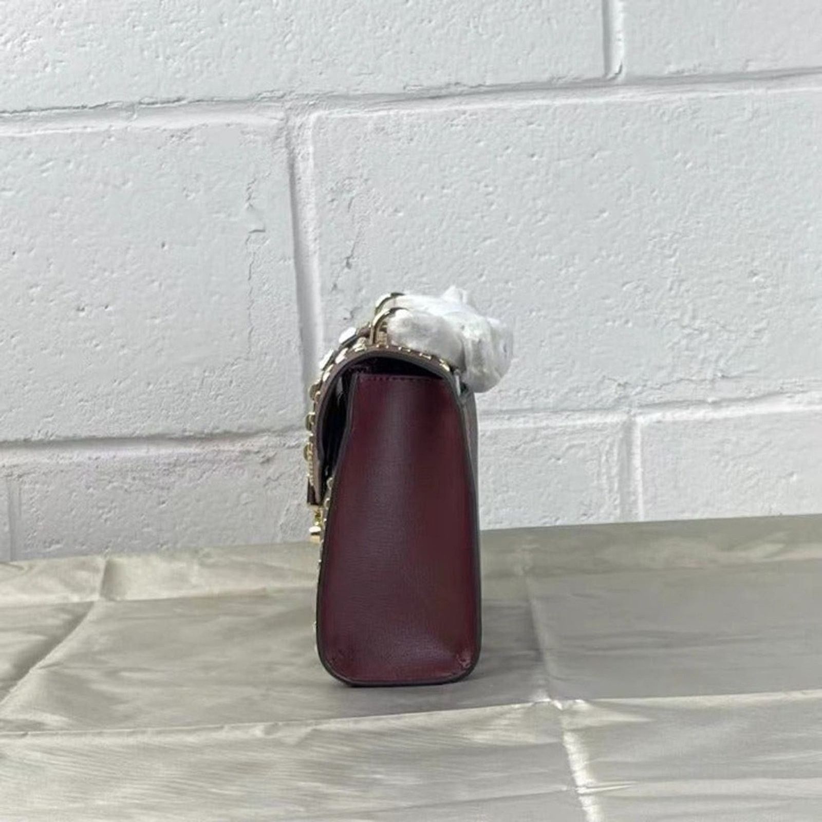 Michael Kors Rose 35F1GX0L2B MD Flap Shldr Messenger Merlot