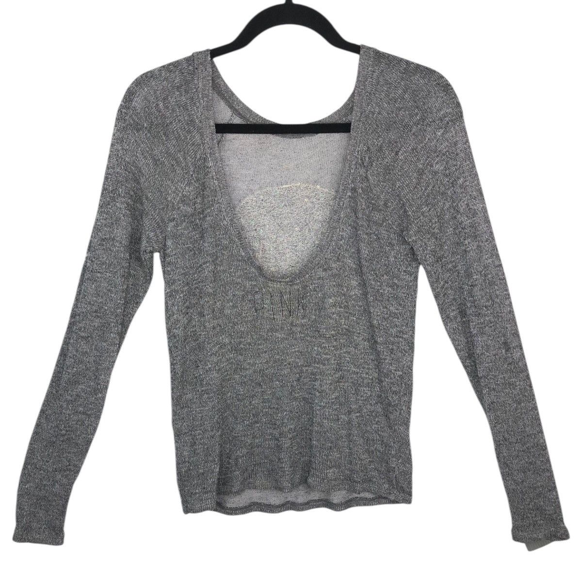 Victoria's Secret VS PINK Skull Sequin Lightweight Sweater w/ TATTERED ELBOWS Size XS / US 0-2 / IT 36-38 - 3 Thumbnail