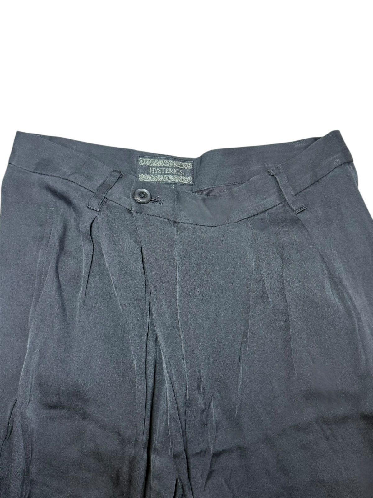 Hysteric Glamour Rare Vintage Hysteric Glamour Silk Black Trousers Size 28" / US 6 / IT 42 - 5 Thumbnail