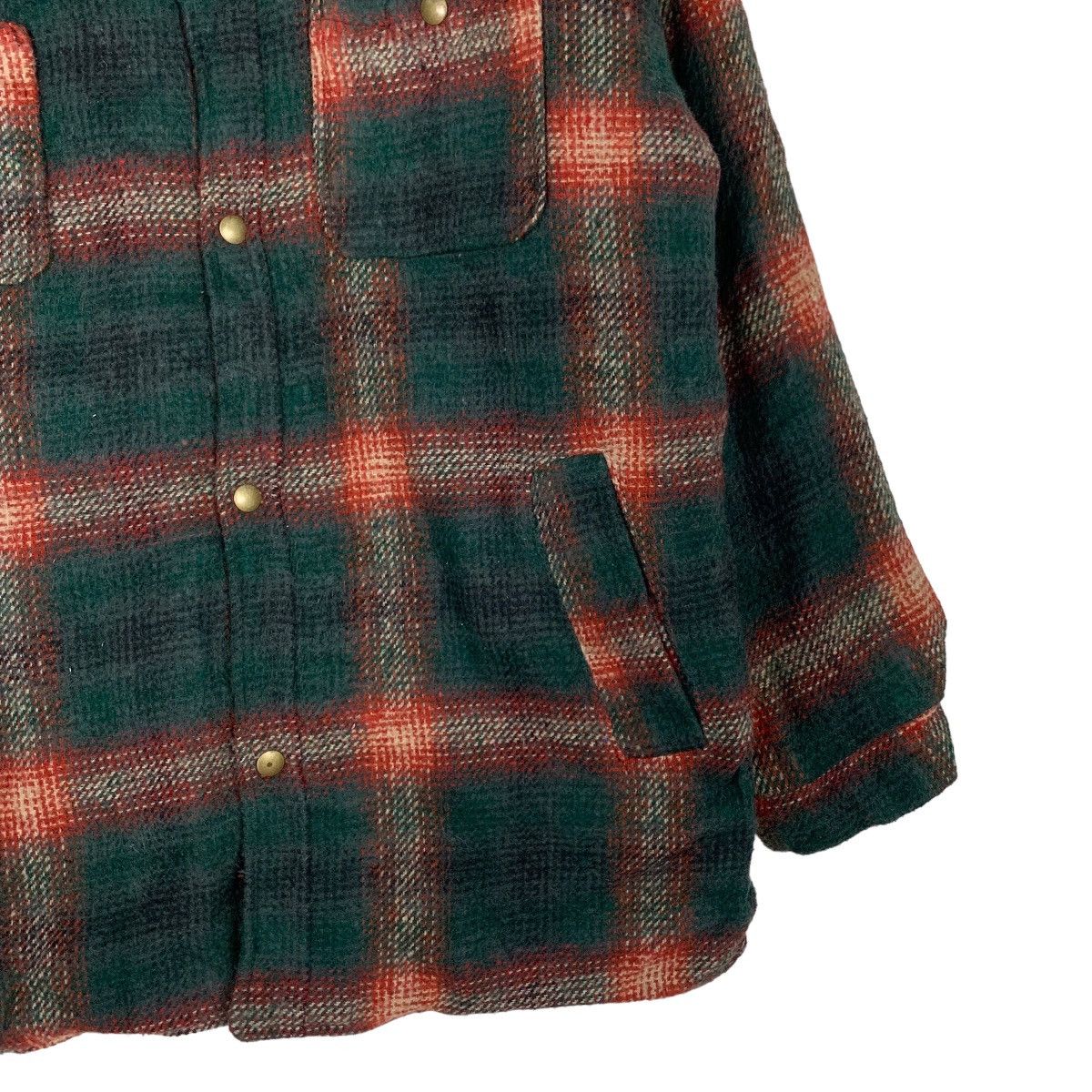 Flannel CAL CRAFT Shadow Plaid Checked Flannel Jacket #0016-C1 Size US M / EU 48-50 / 2 - 5 Thumbnail