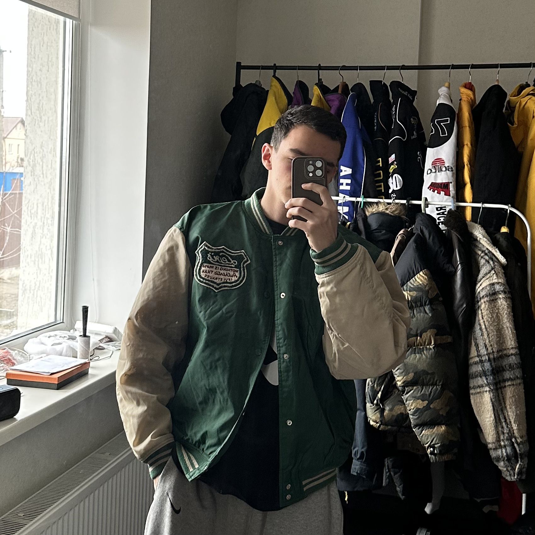 Levi's Original Levi's 90 Vintage Big Logo Varsity Bomber Jacket Size US L / EU 52-54 / 3 - 2 Thumbnail