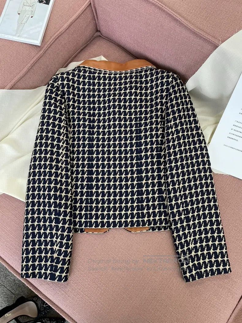 Chanel Chanel Thousand-bird plaid leather collar colourful zipper Size XXS / US 00 / IT 34 - 5 Thumbnail