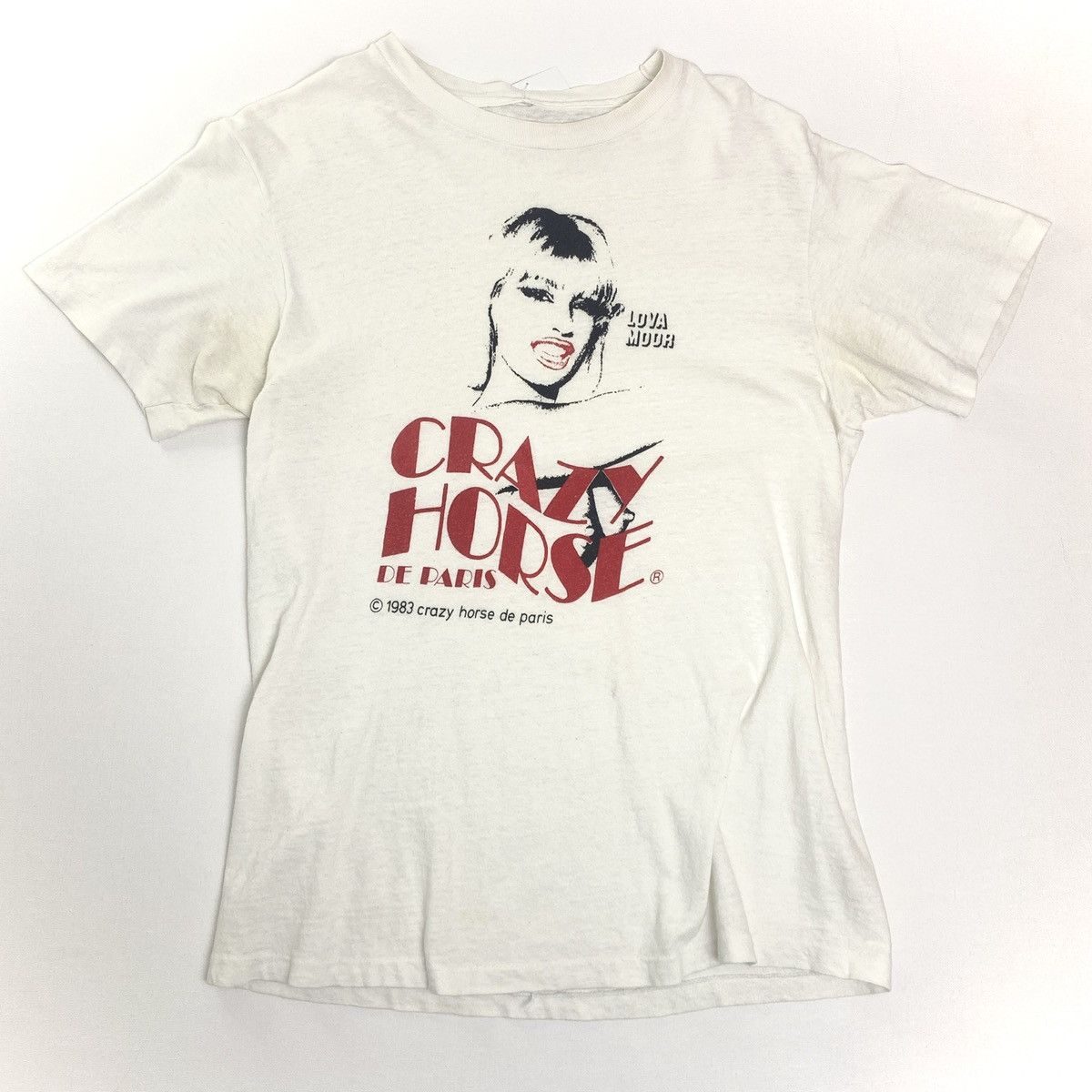 Other Rare 1983 Crazy Horse de Paris Lova Moor Tee paper thin Size US S / EU 44-46 / 1 - 1 Thumbnail