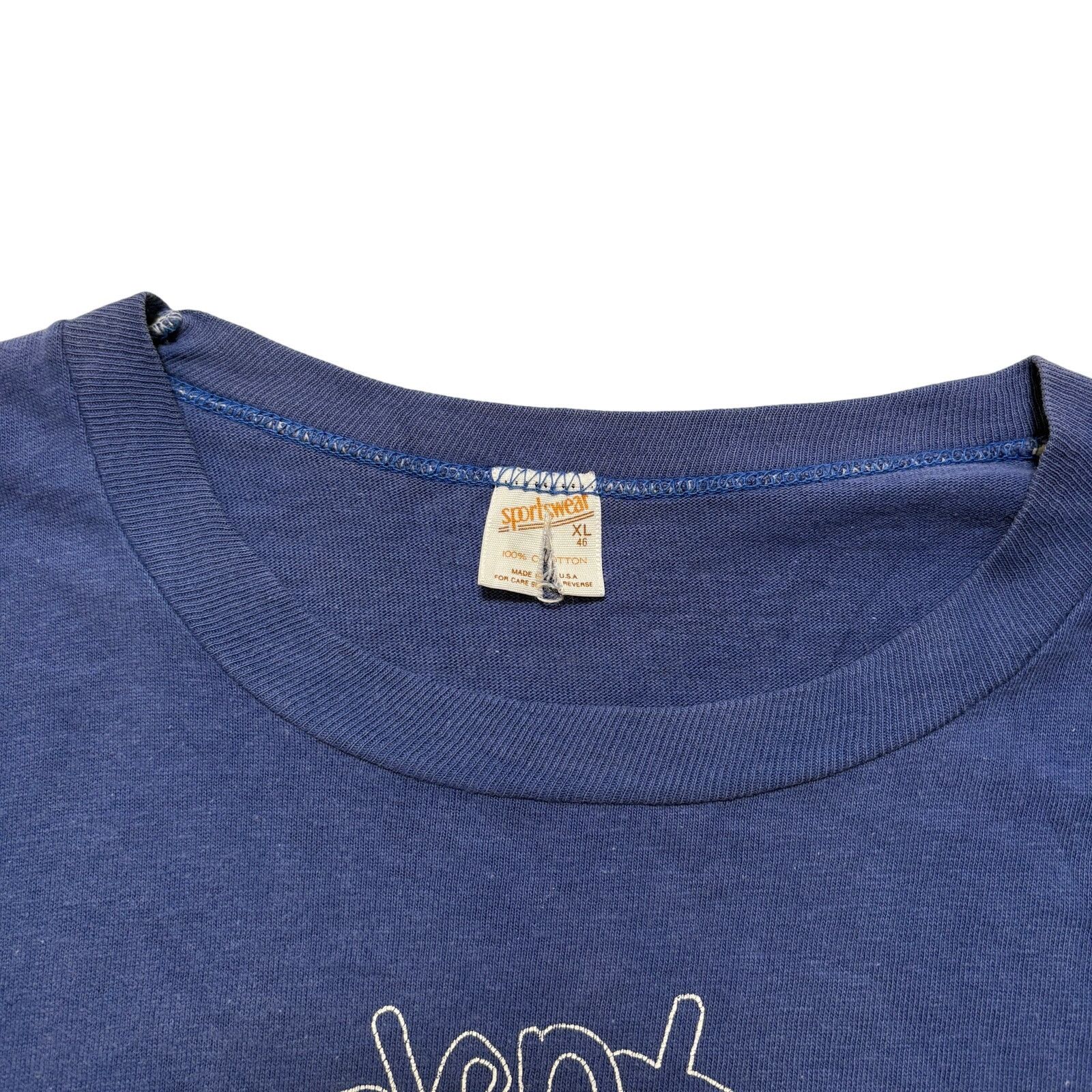 Hanes VTG 70's Frat Delta Gamma Sigma Navy Blue Graphic T-Shirt XL Size US XL / EU 56 / 4 - 3 Thumbnail