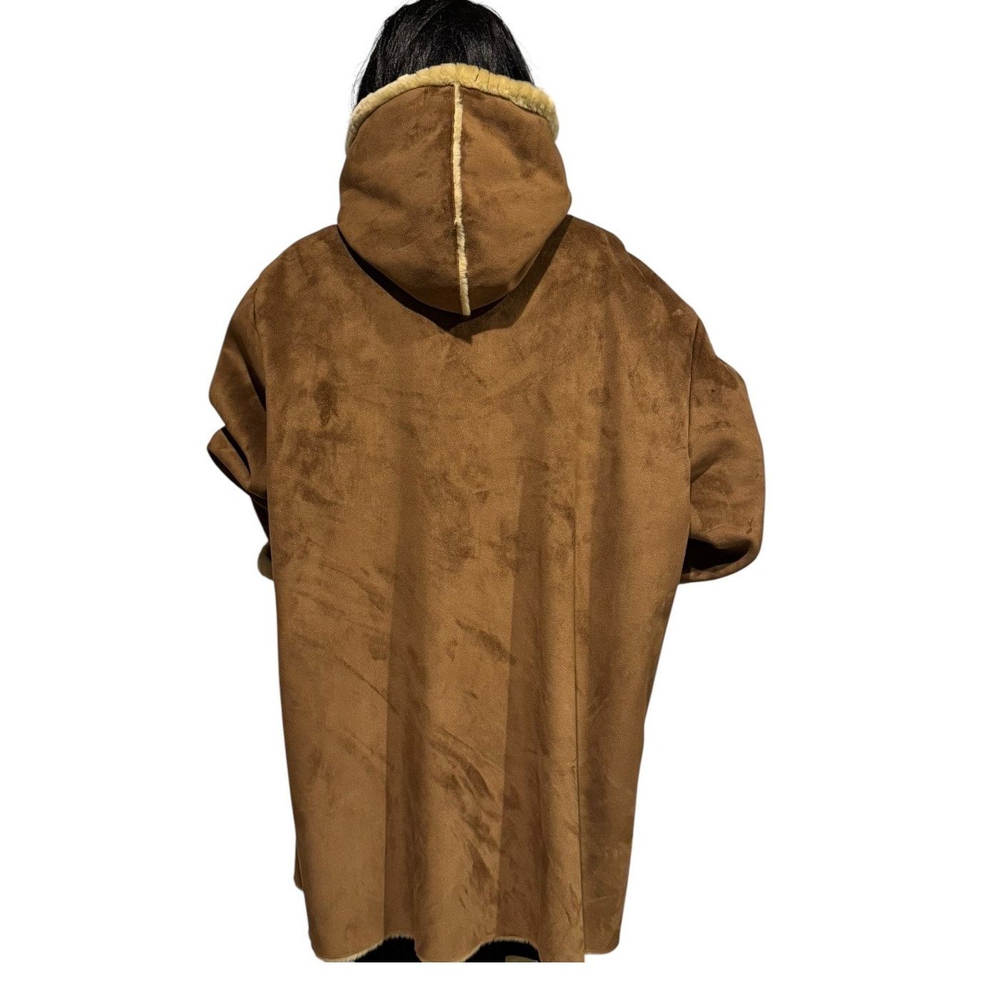 Jones New York Faux Suede fur lined hooded Jones New York coat toggle close Size XXL / US 16-18 / IT 52-54 - 2 Thumbnail