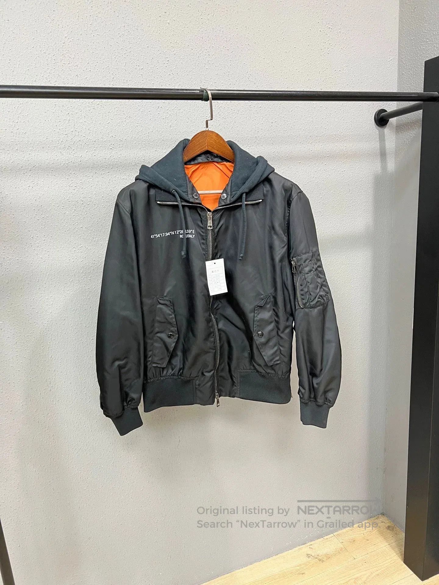Valentino Valentino Hooded Baseball Jacket. Size US M / EU 48-50 / 2 - 1 Thumbnail