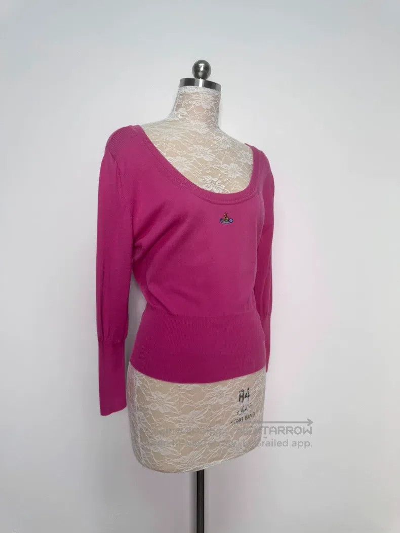 Vivienne Westwood Vivienne Westwood Rose Pink Saturn Embroidery Knit Seven-Q Size M / US 6-8 / IT 42-44 - 2 Thumbnail