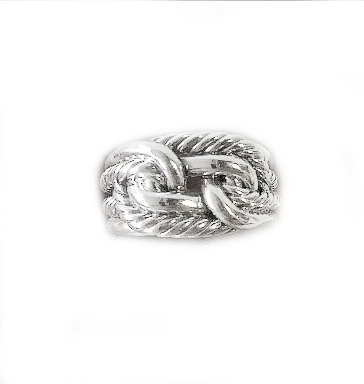 Other Men's Silver Ring, Celtic knot wire ring for men 12mm wide Size ONE SIZE - 1 Thumbnail