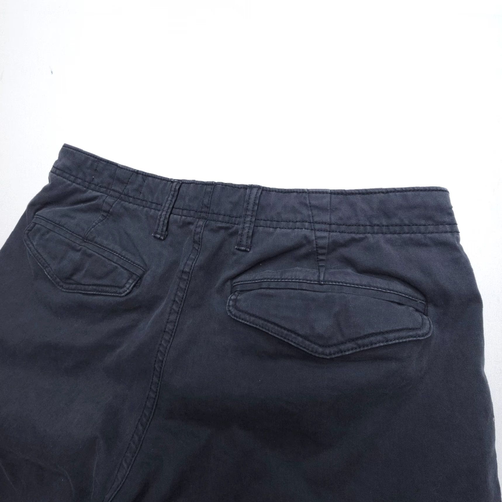 Gap Gap Cargo Short Mens 31 Gray Heavy Cotton Twill Utility Workwear 11" Inseam Pocket Size US 31 - 7 Thumbnail