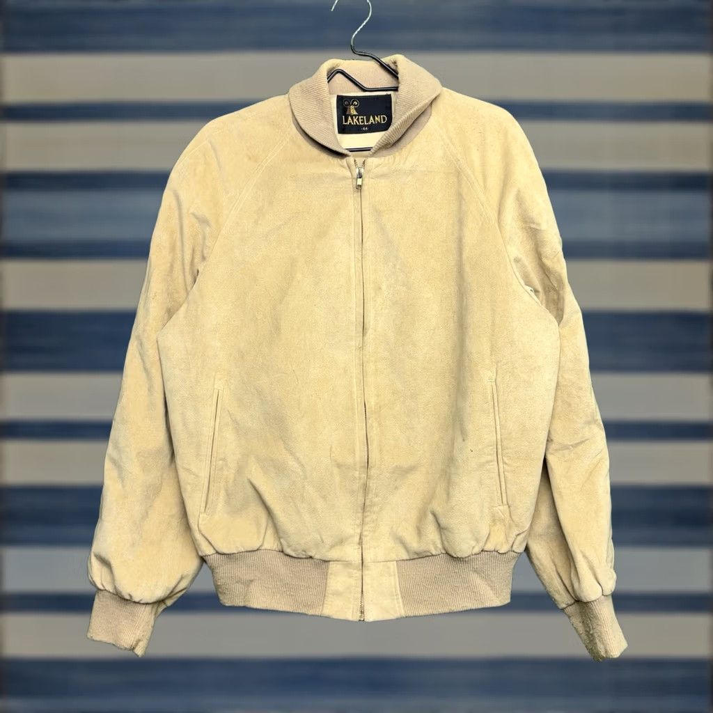 Vintage Lakeland Western Jacket Mens 44 Large Vintage Suede Zip Up Bomber 80s 90s Jacket Size US S / EU 44-46 / 1 - 1 Thumbnail