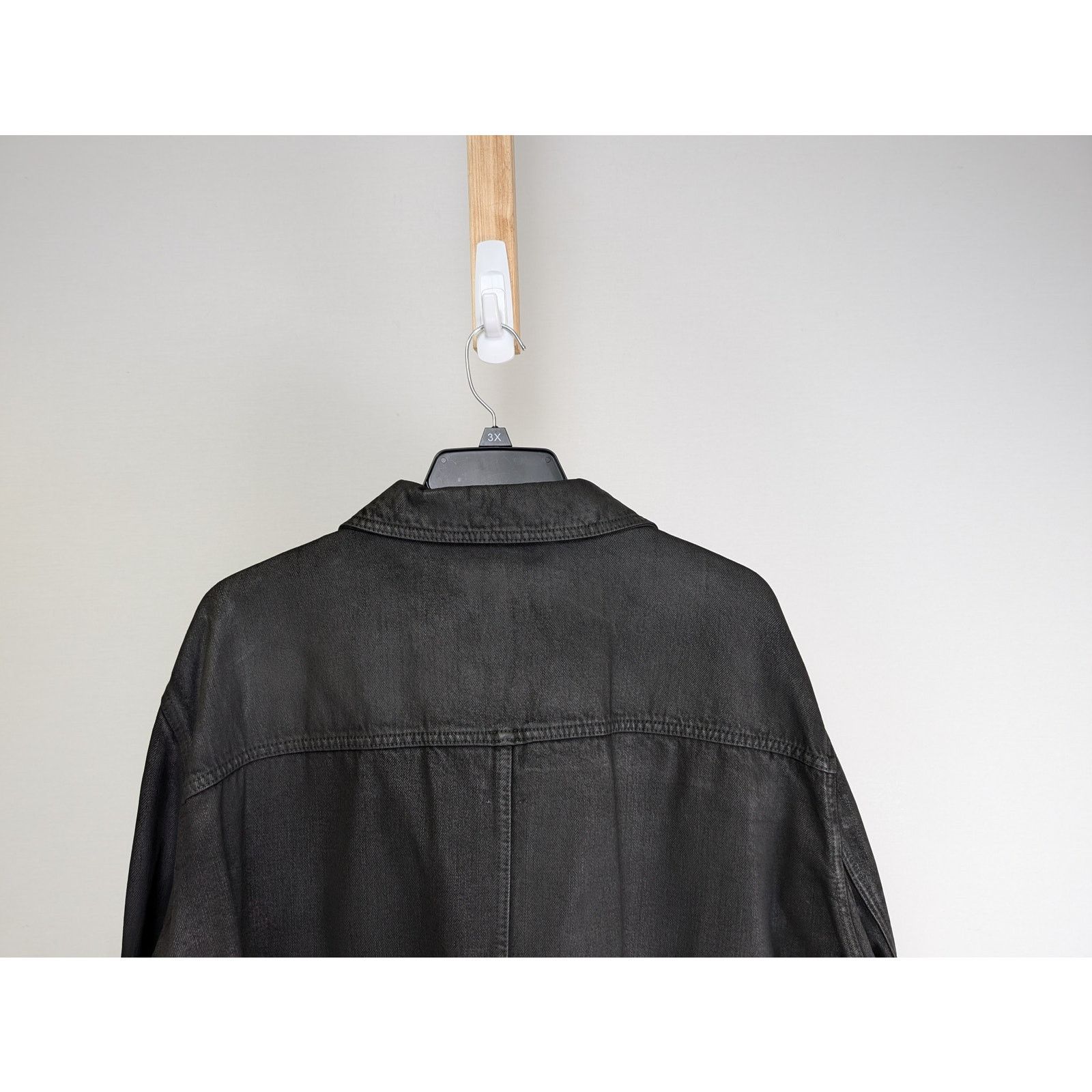 Rick Owens o1rshd1 Lido Worker Jacket in Black Wax Size US L / EU 52-54 / 3 - 12 Thumbnail