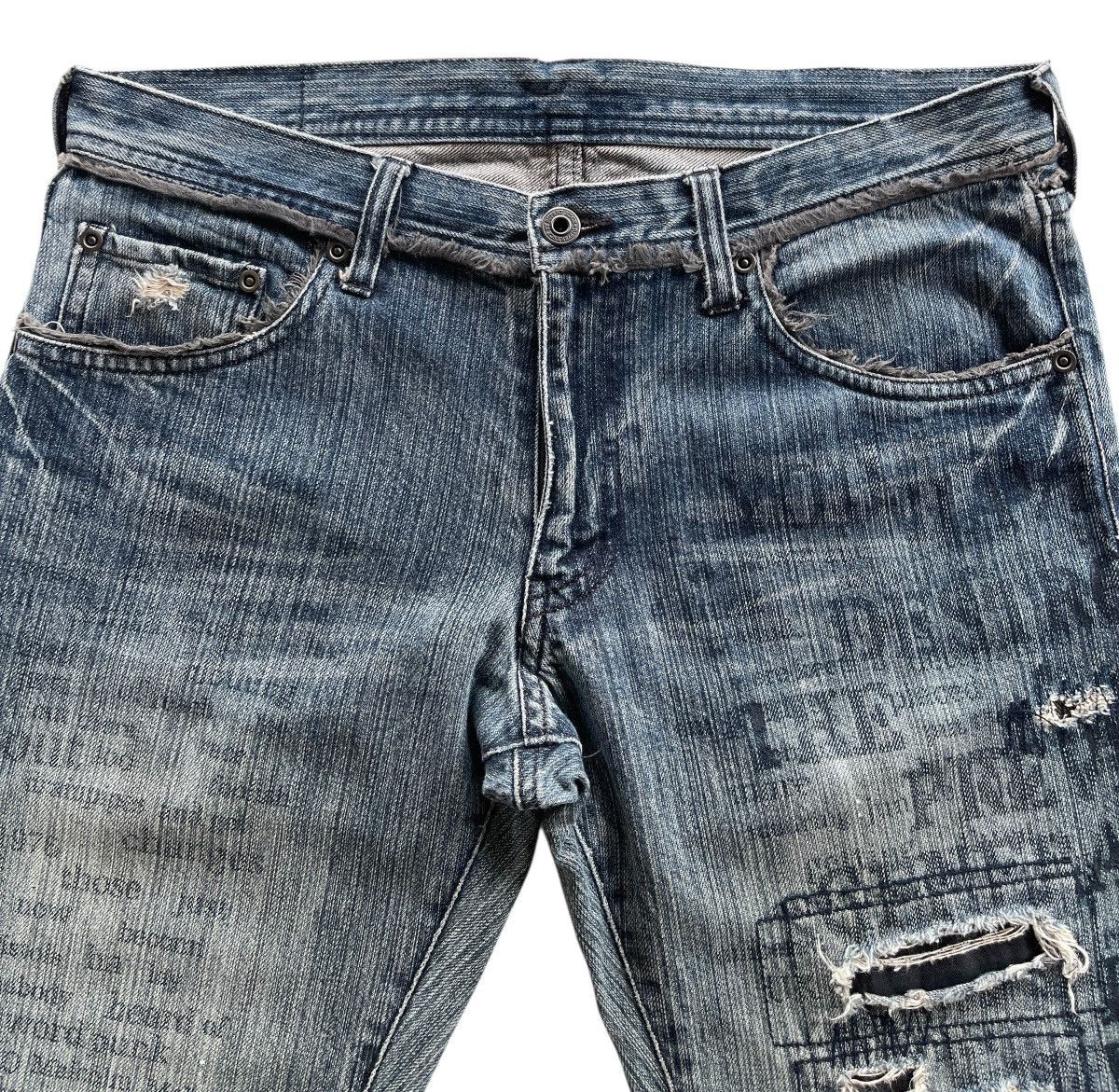 Japanese Brand Vintage EDGE Rupert If Six Was Nine Distressed Flare Denim Size US 32 / EU 48 - 8 Thumbnail