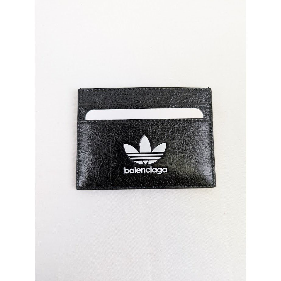 Adidas × Balenciaga o1rshd1 Size: OS / Arena Lamb Card Holder Black/White Size ONE SIZE - 5 Thumbnail