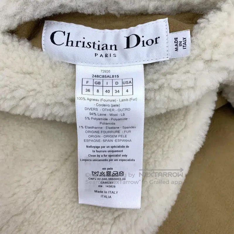 Dior Dior Colorblock Shearling Women's Coat . Size XS / US 0-2 / IT 36-38 - 5 Thumbnail