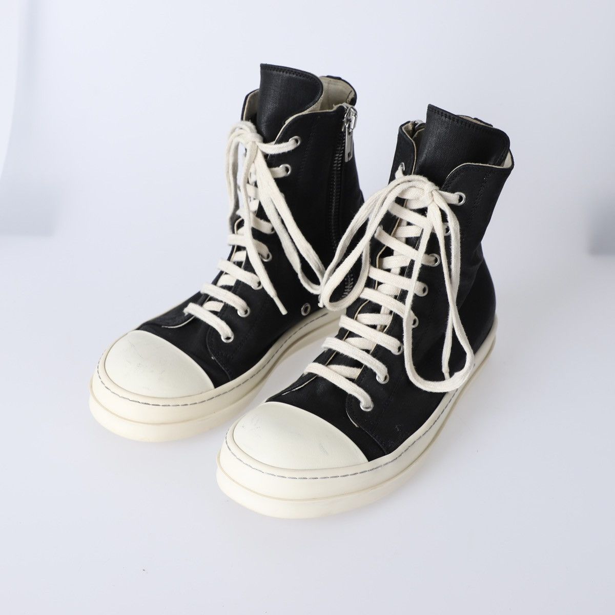 Rick Owens 39.5 / Rick Owens Waxed Ramones High Size US 9.5 / IT 39.5 - 1 Thumbnail