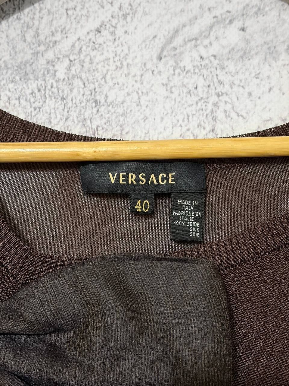 Versace Versace Vintage Silk Cocktail Dress With Bows Made in Italy Size S / US 4 / IT 40 - 5 Thumbnail