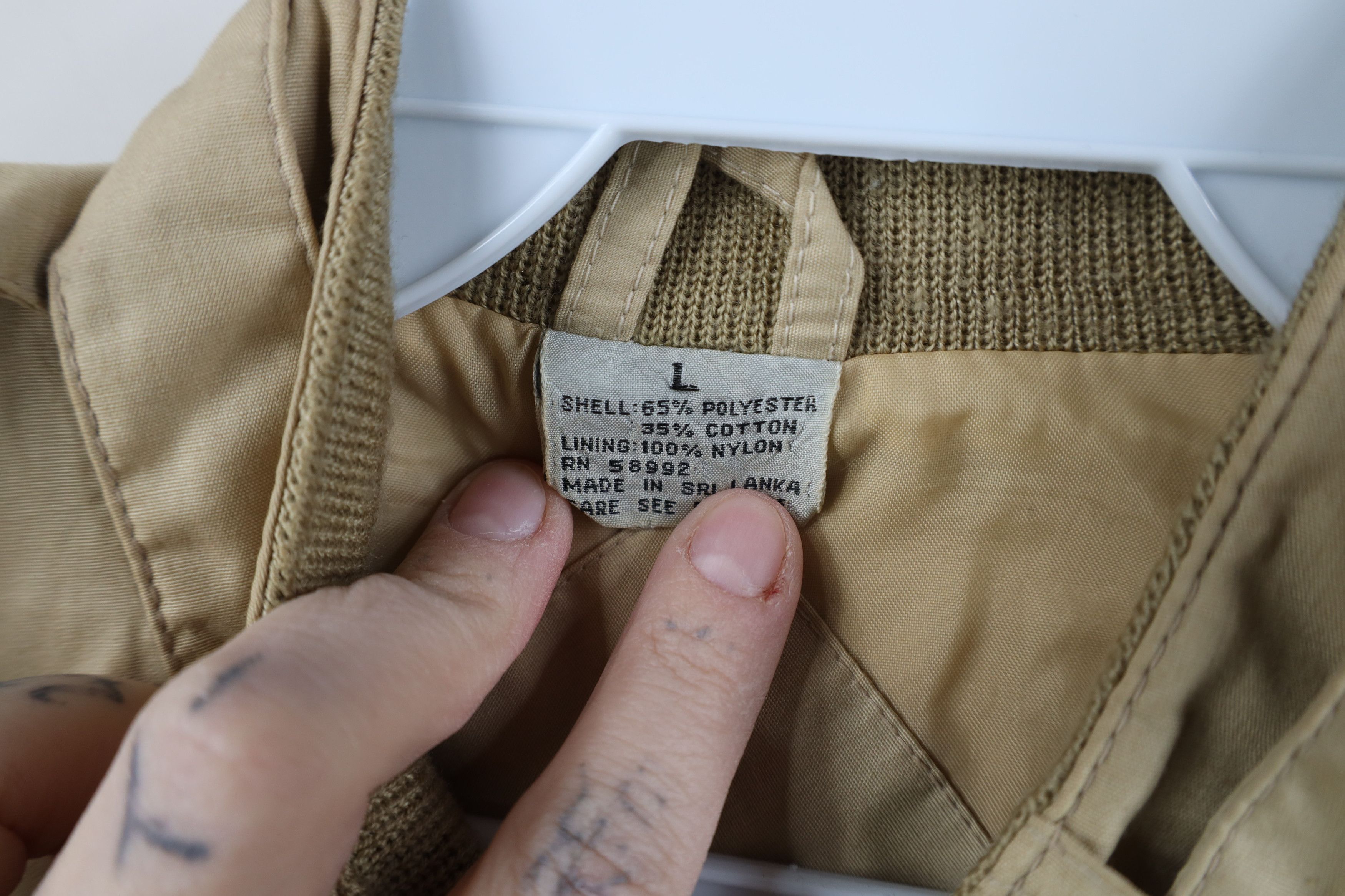 Vintage Vintage 70s 80s Streetwear Cafe Racer Bomber Jacket Beige Size US L / EU 52-54 / 3 - 9 Thumbnail