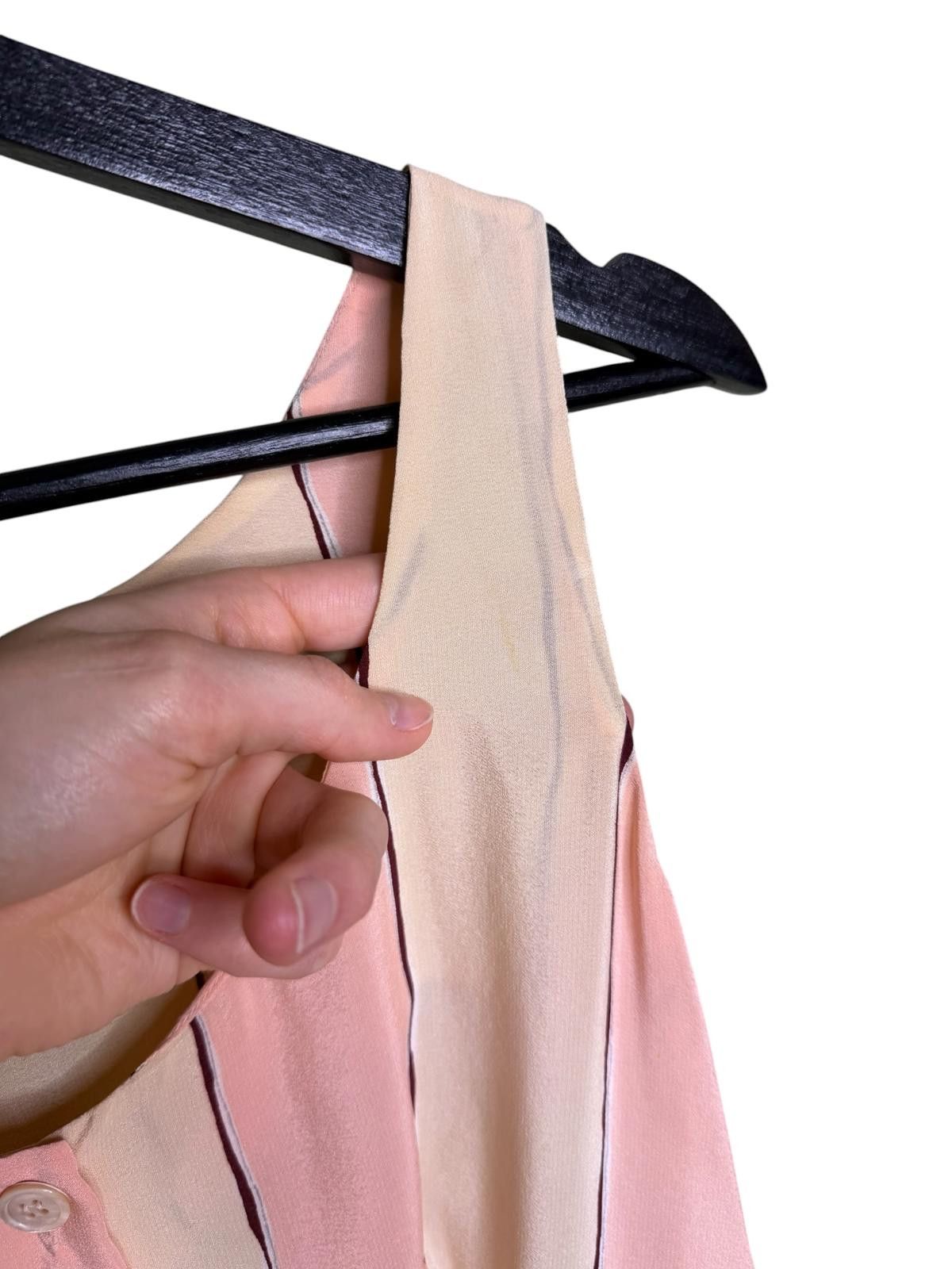 Prada Prada SS2010 Silk Stripe Dress Pink Cream Pleated IT40 Size S / US 4 / IT 40 - 8 Thumbnail