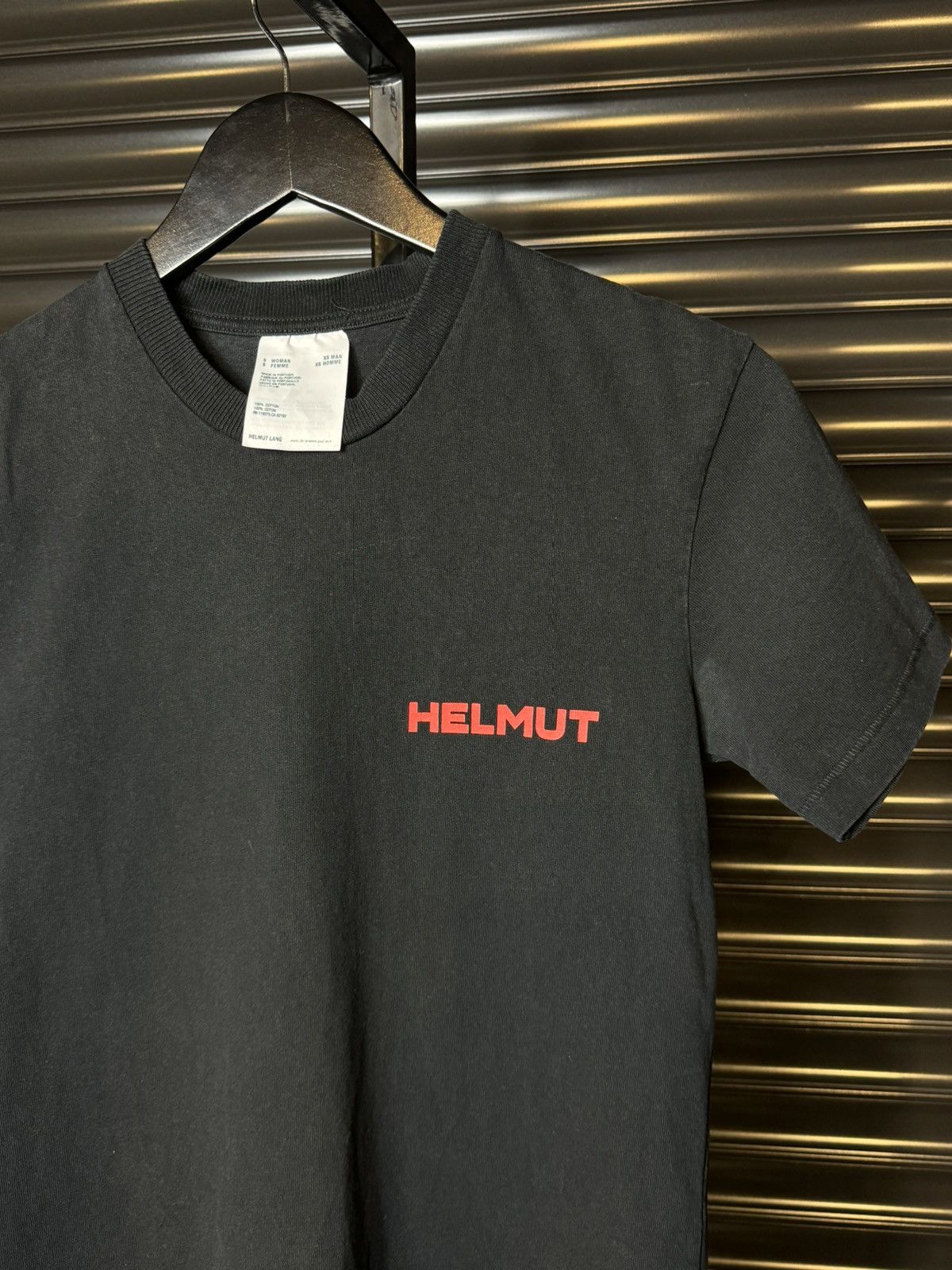 Helmut Lang Helmut Lang In Lang We Trust Black Tee - XS Size US XS / EU 42 / 0 - 4 Thumbnail