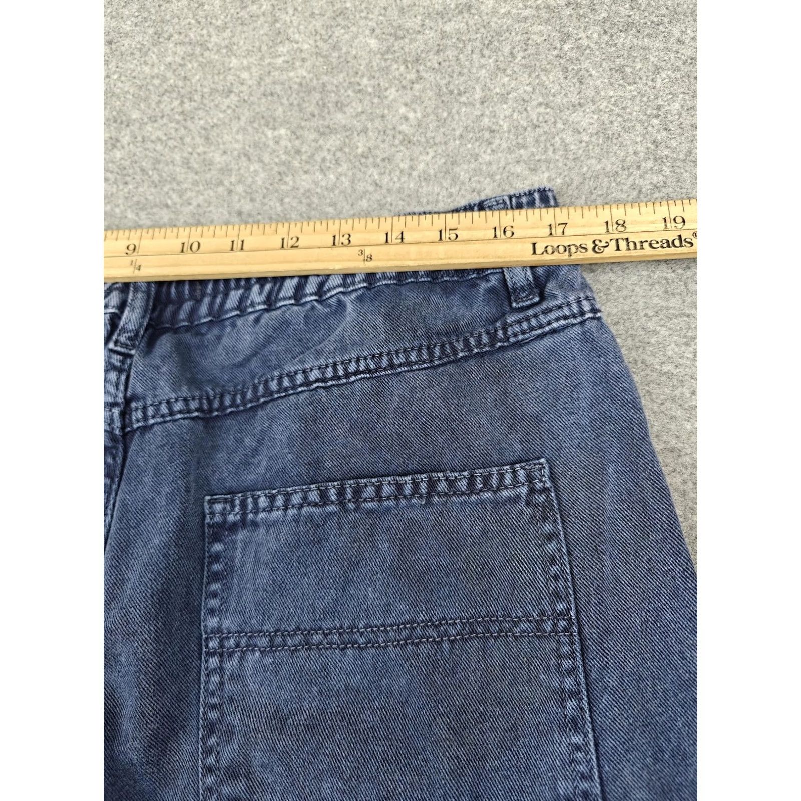 Vintage VINTAGE We The Free Jeans Womens Large Blue Medium Wash High Rise Cargo Jogger Denim Size 36" / US 14 / IT 50 - 5 Thumbnail
