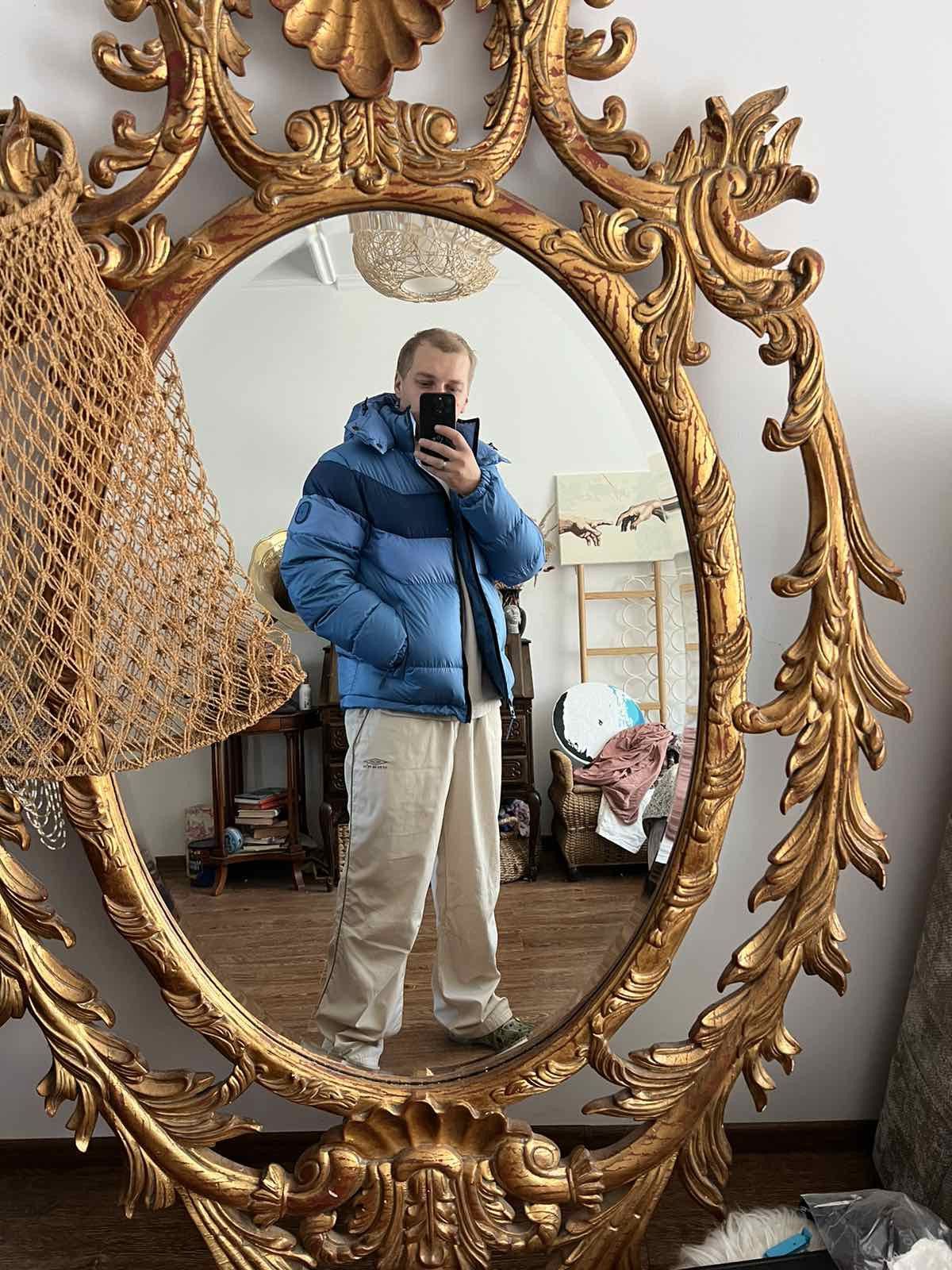 Coach Coach Hooded Blue Down Jacket Sz M Size US M / EU 48-50 / 2 - 3 Thumbnail