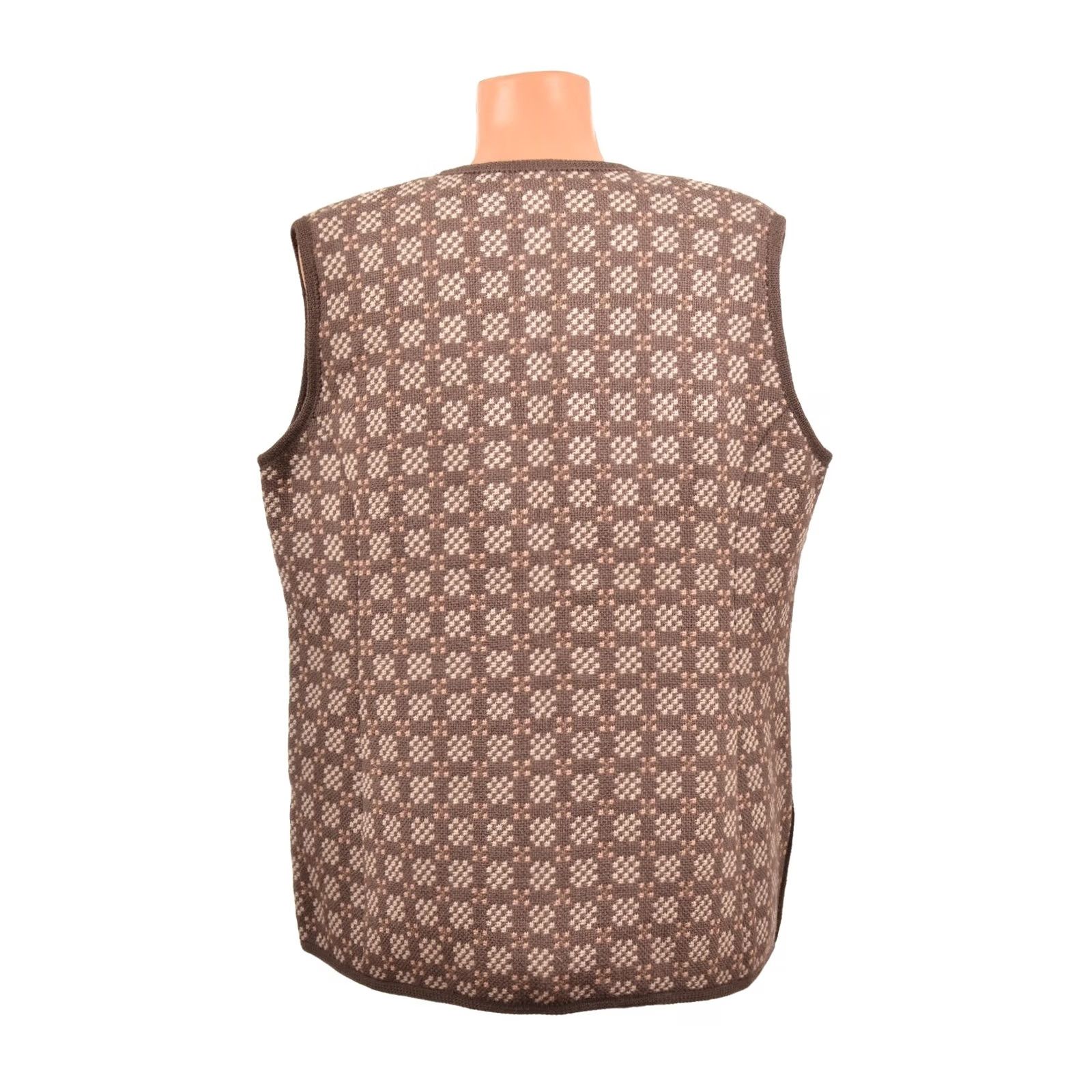 Vintage Trefriw Woollen Mills Ltd Gwydir Garments Wool Vest Gilet Size 20 Brown Women Wool Vest Gwydir Garments Vintage Knit Wool Vest 20 Womens Brown Size 3XL / US 20-22 - 4 Thumbnail
