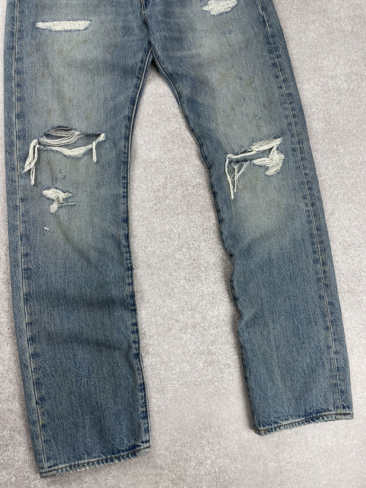 Levi's × Levi's Made & Crafted Levi’s Distressed Faded Denim Jeans 31x32 Size US 31 - 3 Thumbnail