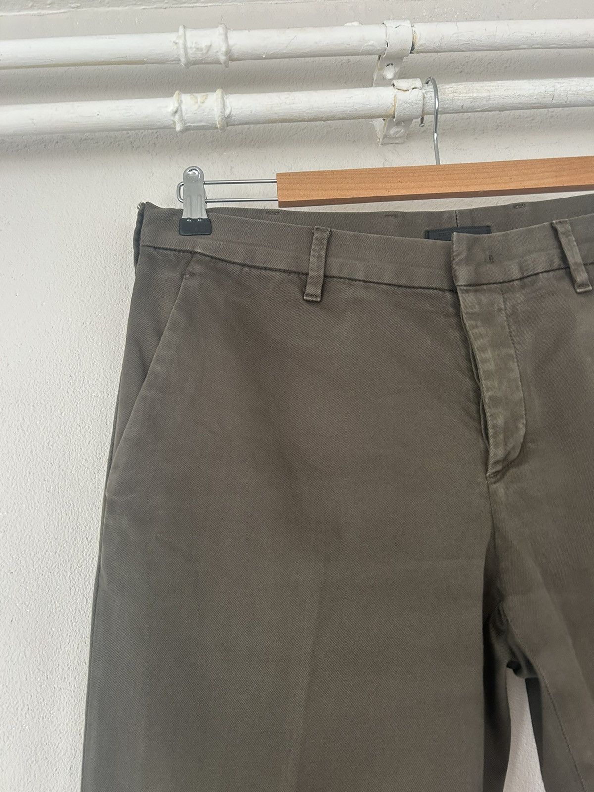 Prada Olive Green Slim-Fit Chino Pants Size US 34 / EU 50 - 2 Thumbnail