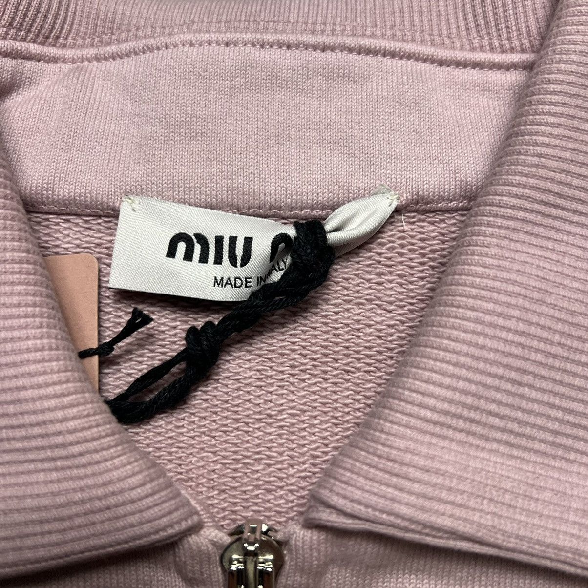 Miu Miu × Prada miu miu Embroidery Logo Half Zip Sweater Size US XS / EU 42 / 0 - 3 Thumbnail