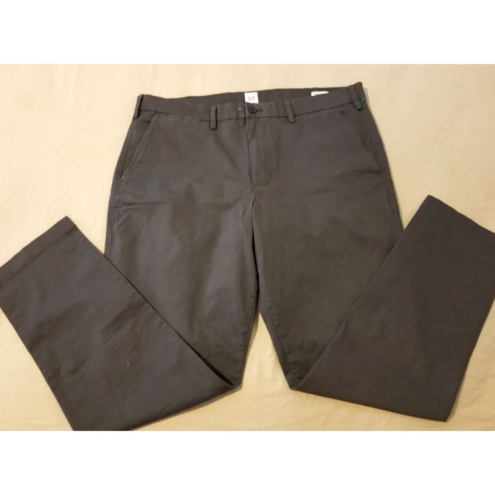 Gap Mens Gap Khaki Dress Pants 36x30 38x30 Gray Slack Chino Trouser Black Size US 36 / EU 52 - 2 Thumbnail