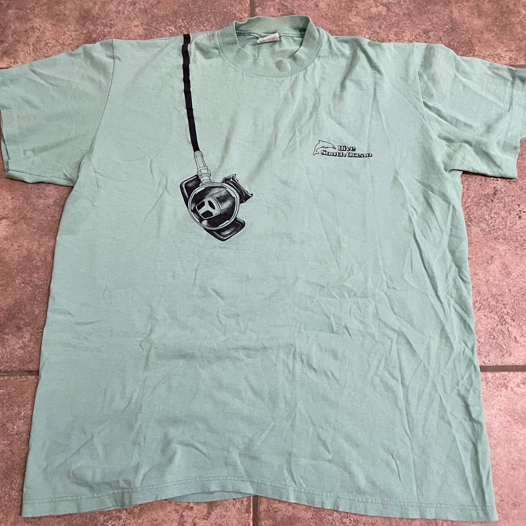 Vintage VINTAGE Stedman Tee Mens XL Blue USA Stitch Graphic Ocean Dive Size US XL / EU 56 / 4 - 2 Thumbnail