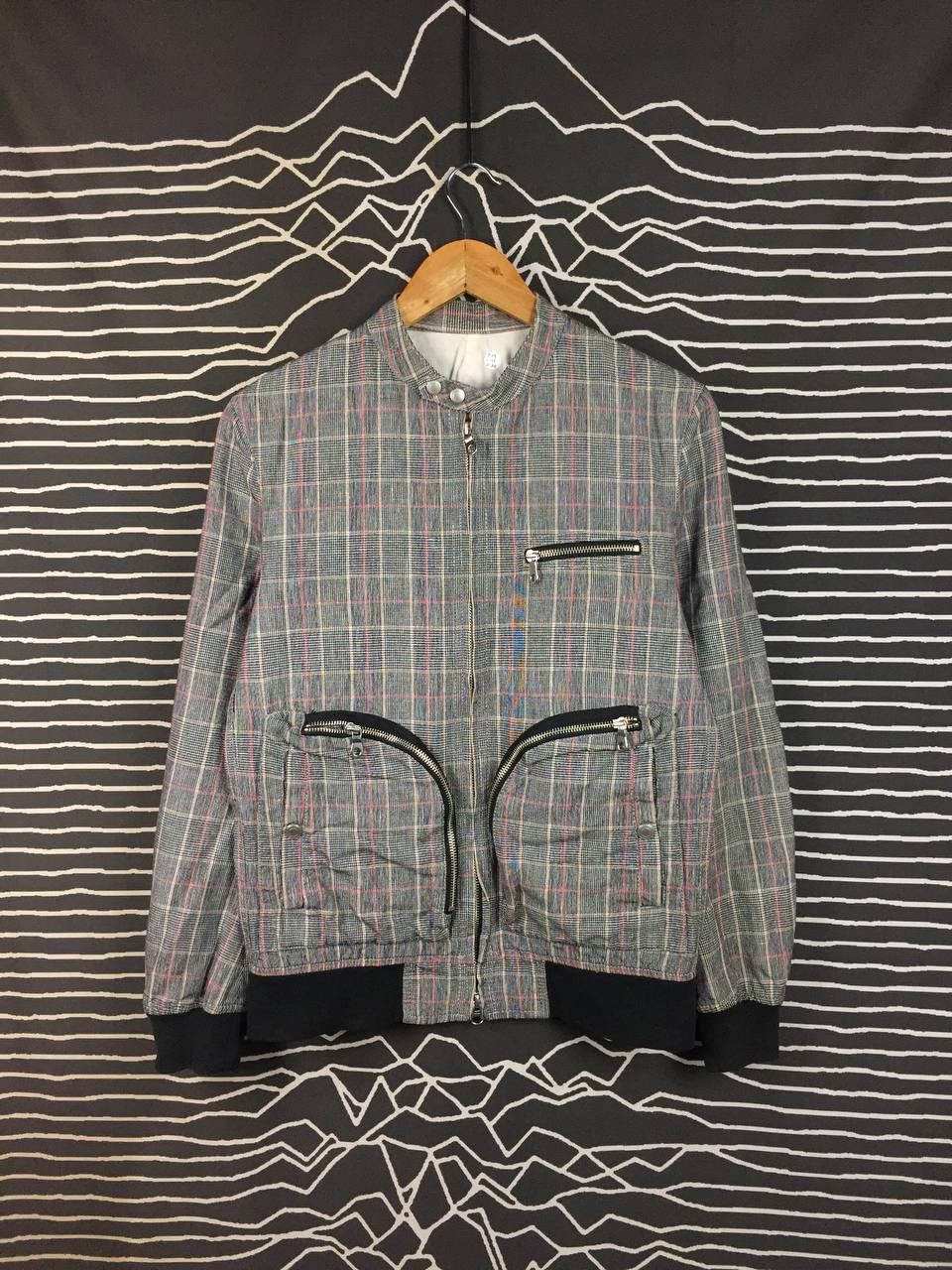 ABAHOUSE Abahouse Japan Glen Check Multi-Zip Blouson Jacket Size US M / EU 48-50 / 2 - 2 Thumbnail