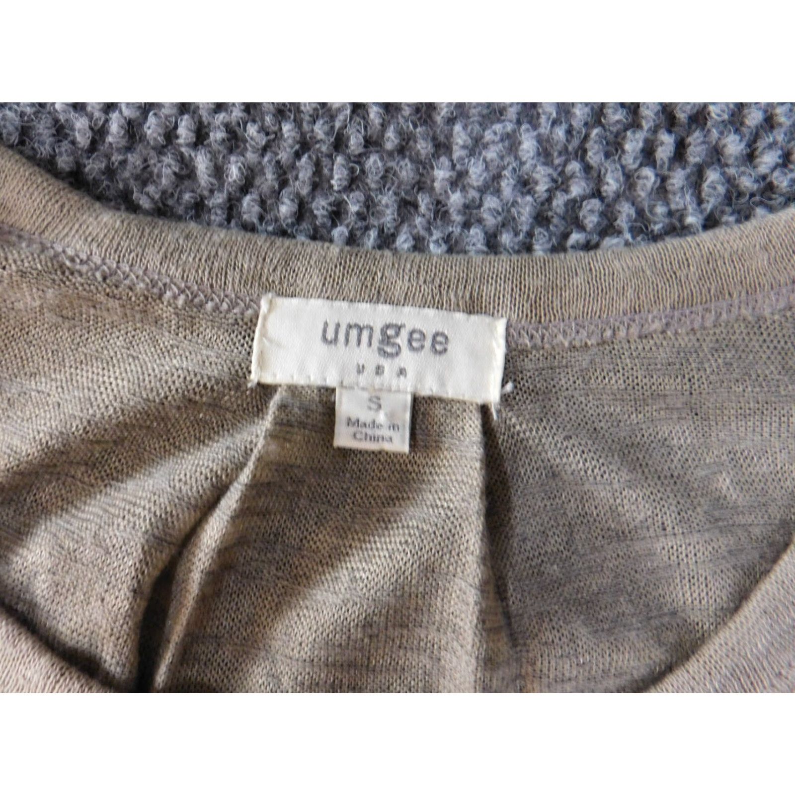Vintage UMGEE Blouse Short Sleeve Round Neck Pullover Cotton Stretch Green Womens S Casual Basic Size S / US 4 / IT 40 - 7 Thumbnail
