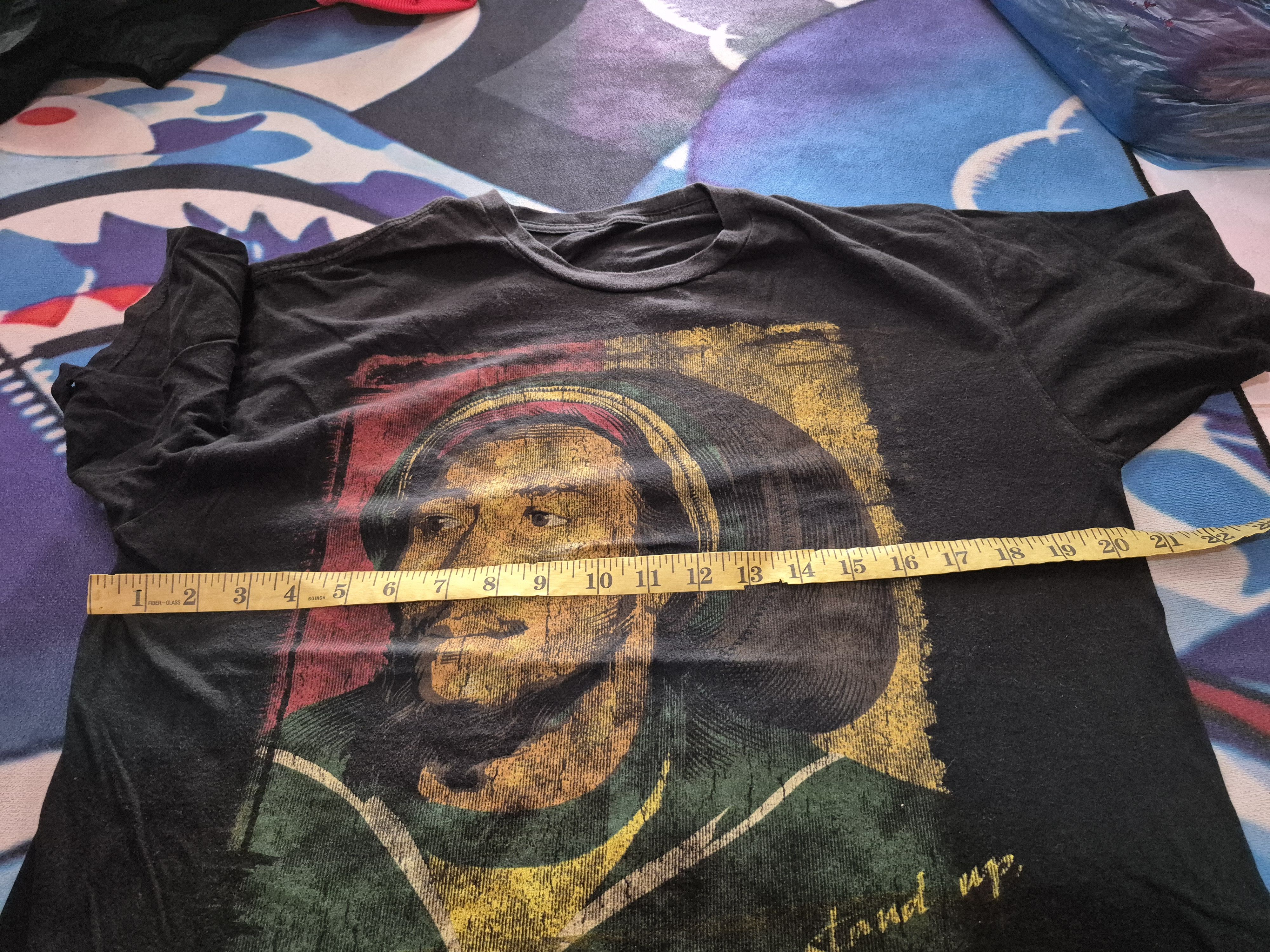 Bob Marley 🔥 Bob Marley Jah Rasta Big Print Band Tee Size US M / EU 48-50 / 2 - 6 Thumbnail