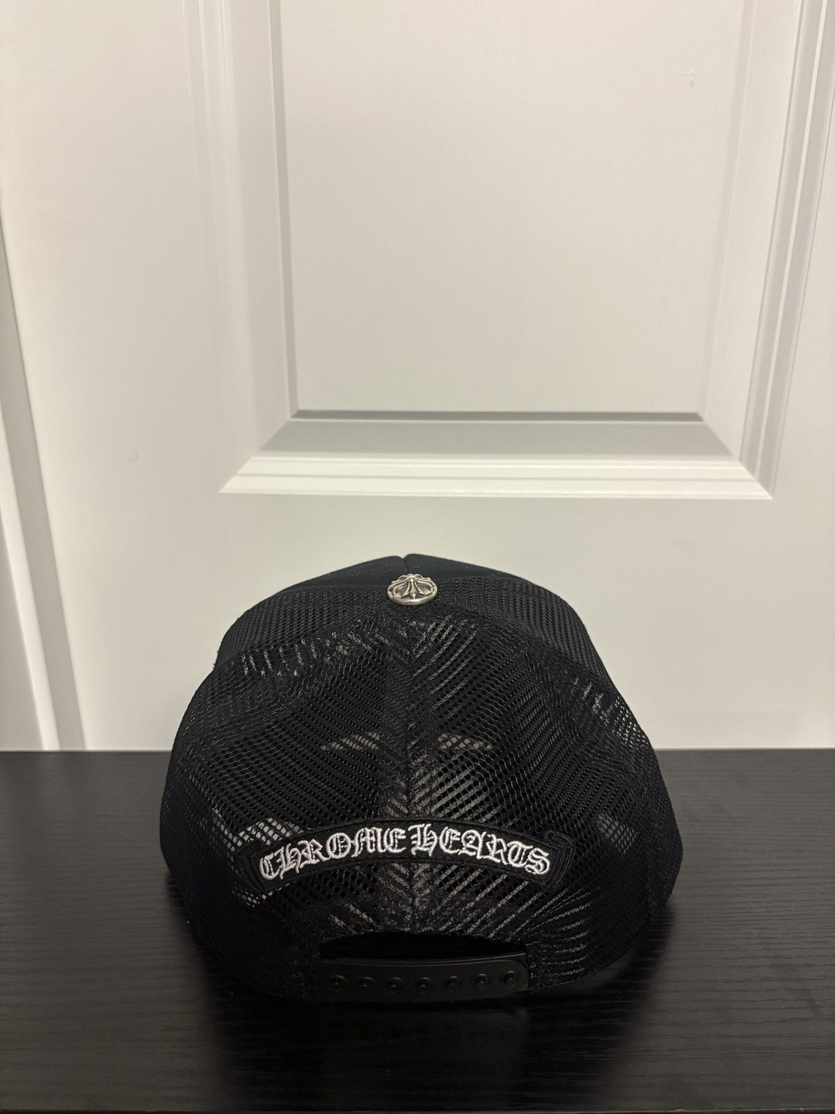 Chrome Hearts Chrome Hearts Cemetery Cross White Calf Hair Hat Size ONE SIZE - 9 Thumbnail