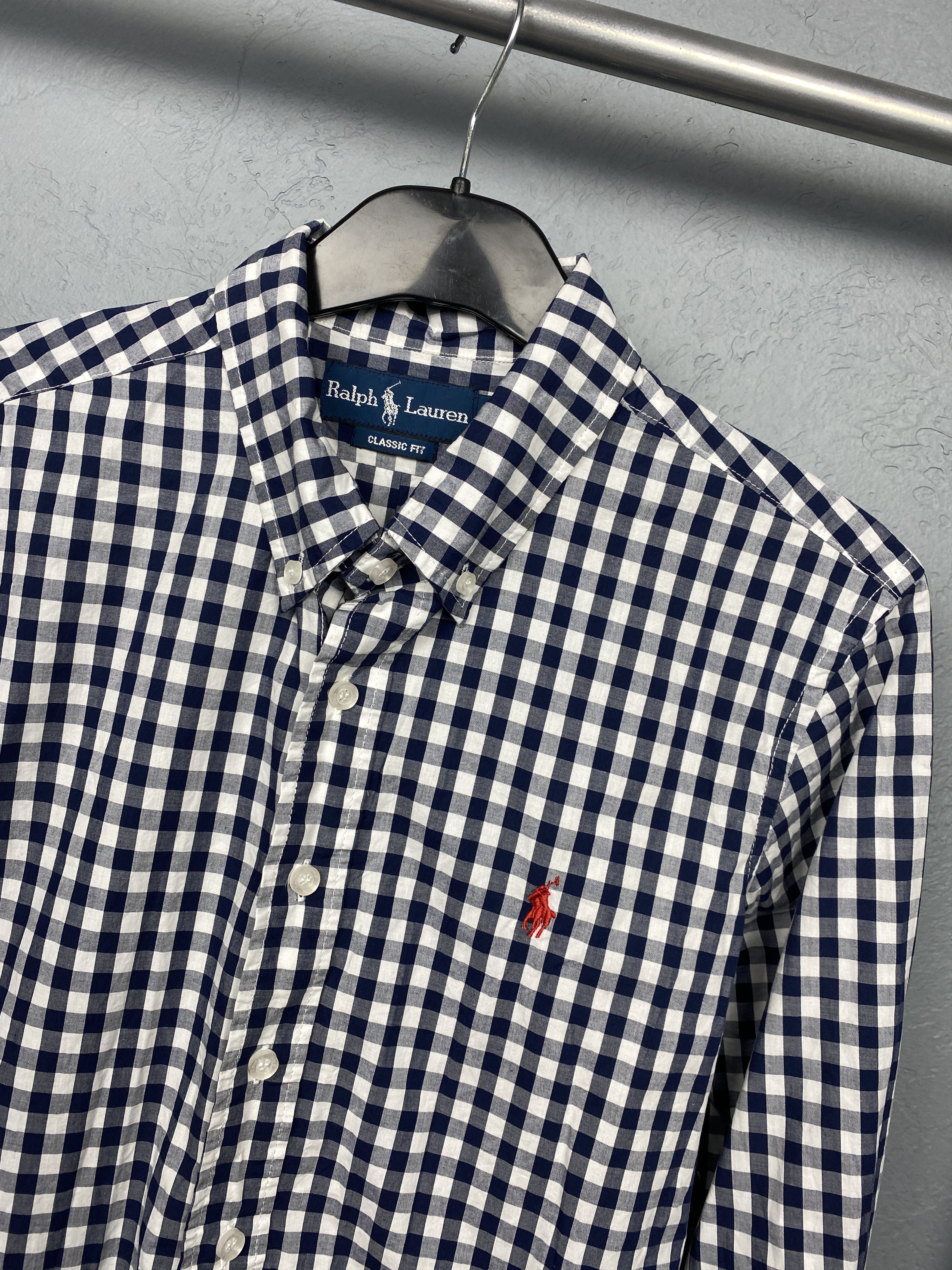 Polo Ralph Lauren × Ralph Lauren × Vintage Polo Ralph Lauren Vintage Mens Long Sleeve Check Shirt Size US M / EU 48-50 / 2 - 2 Thumbnail