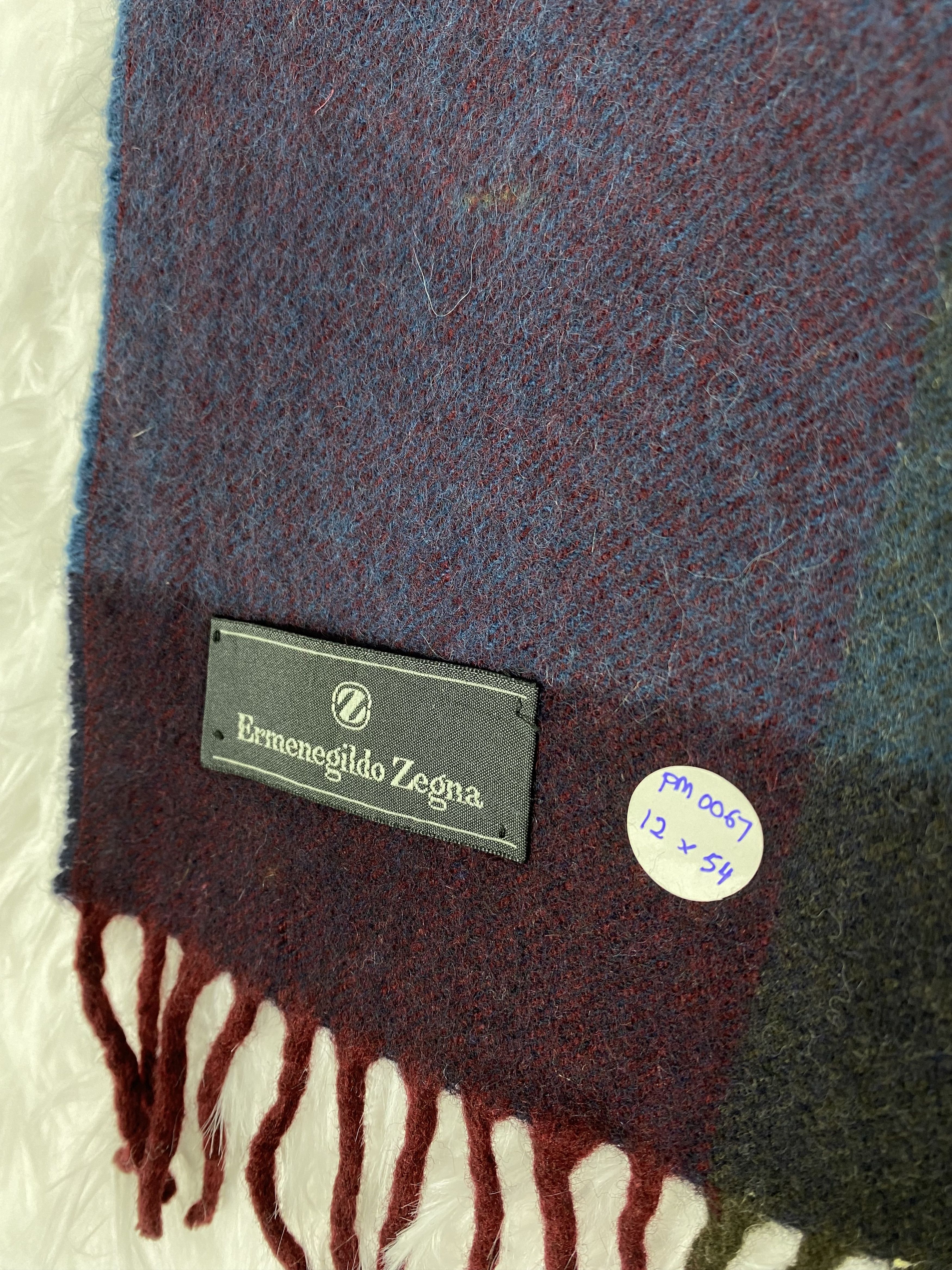 Ermenegildo Zegna × Vintage Vintage Ermenegildo Zegna Scarf / Muffler Neckwear PM0067 Size ONE SIZE - 2 Thumbnail